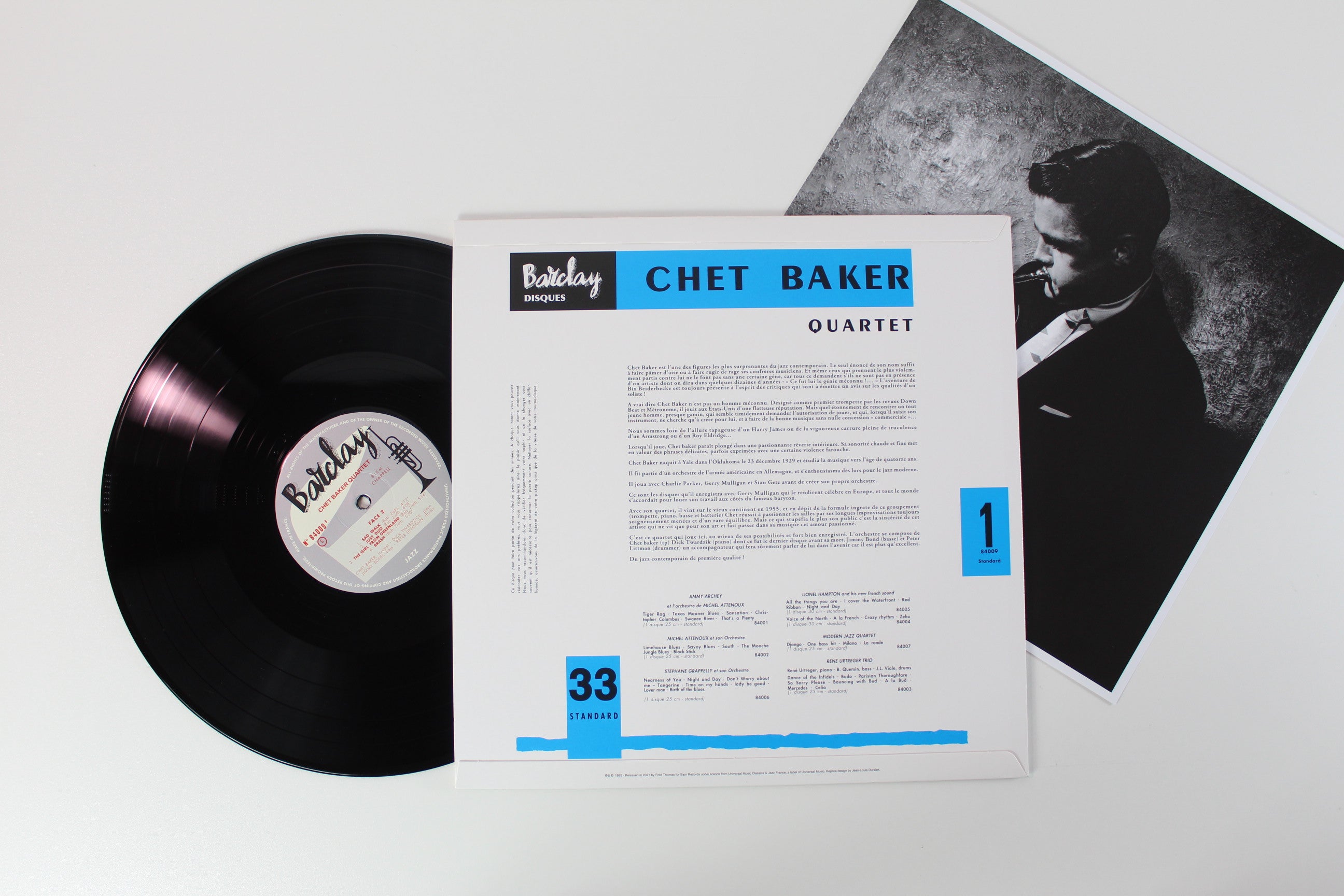 Chet Baker Quartet - Chet Baker Quartet on Sam Records Ltd 180 Gram Reissue