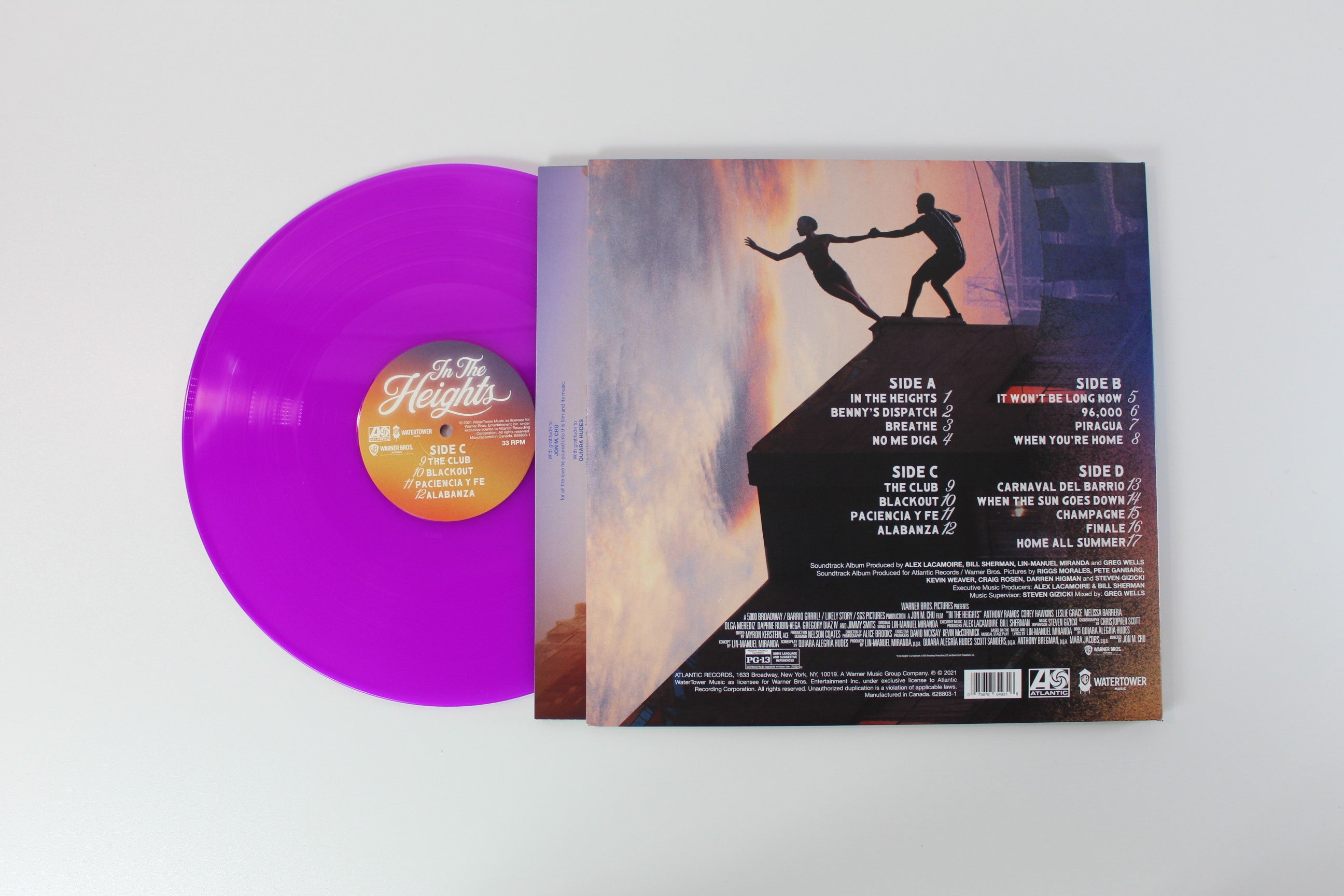 Lin-Manuel Miranda - In The Heights - Original Motion Picture Soundtrack on Atlantic WaterTower Ltd Violet Vinyl
