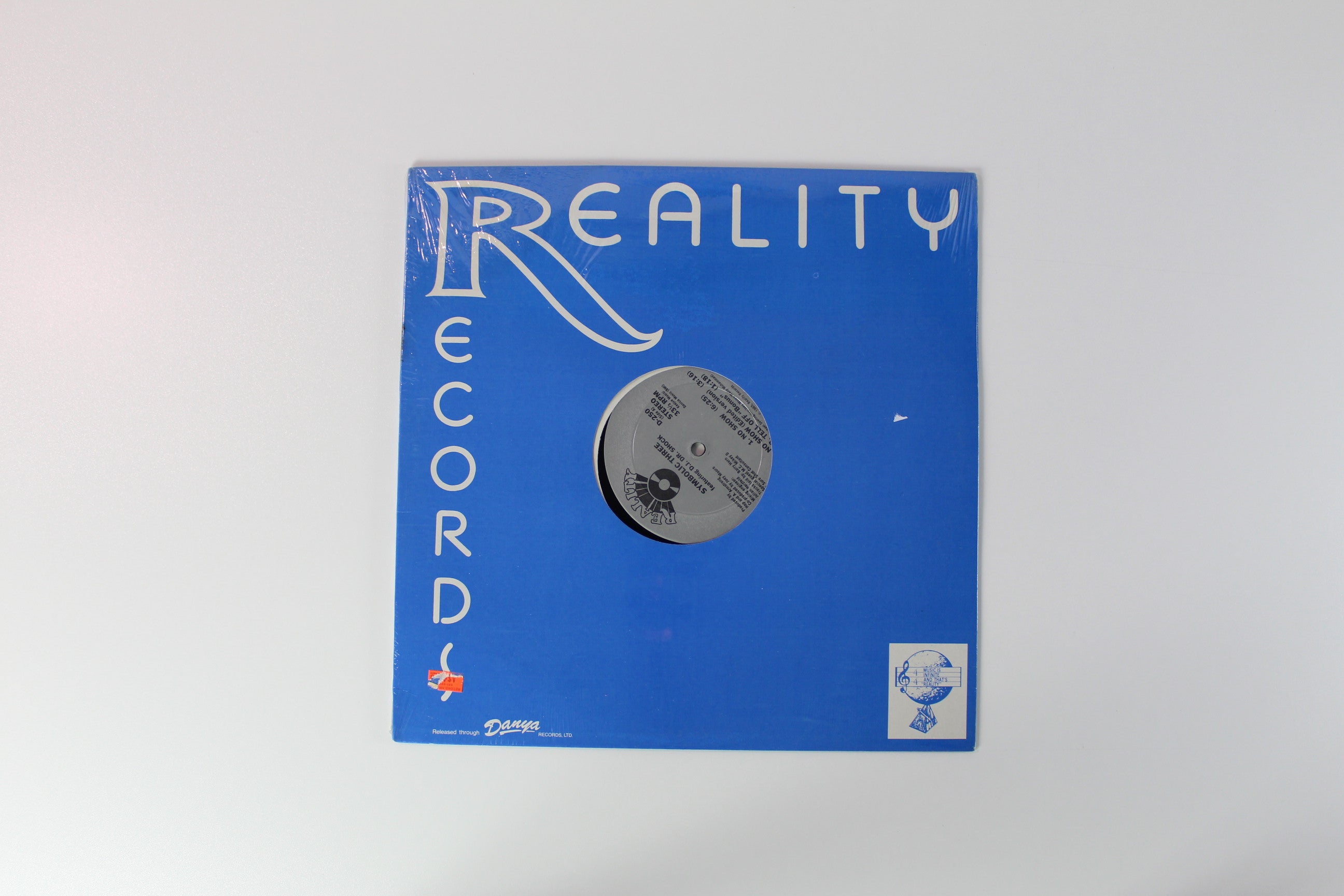 Symbolic Three - No Show on Reality - Sealed 12" Single