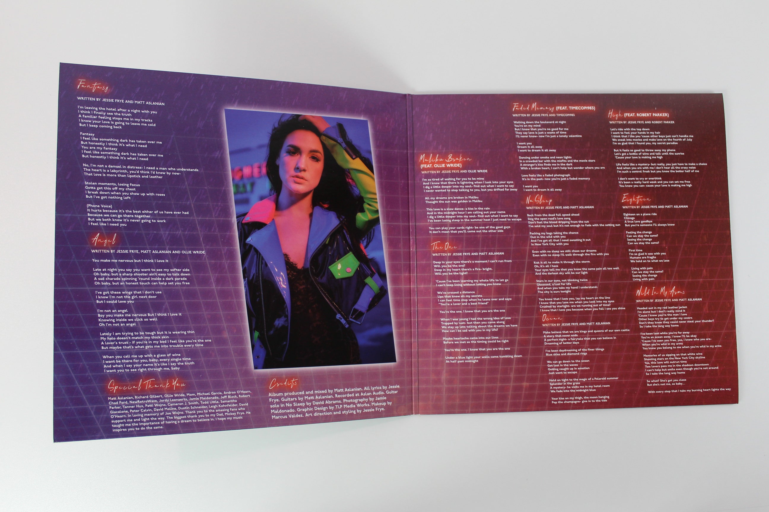 Jessie Frye - Kiss Me In The Rain on NewRetroWave Blue Vinyl Reissue