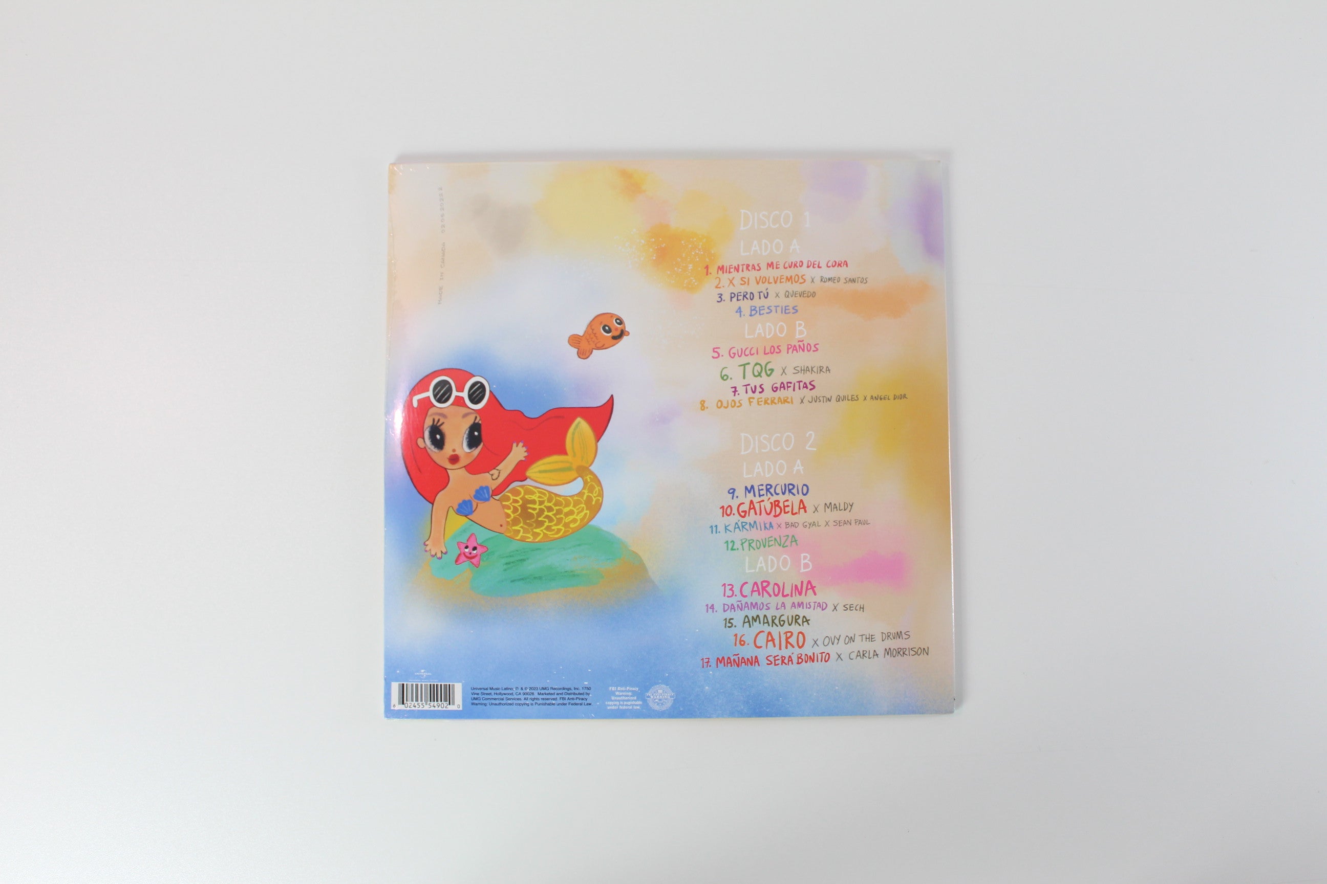 Karol G - Mañana Será Bonito on Universal Music Latino Translucent Blue Vinyl Sealed