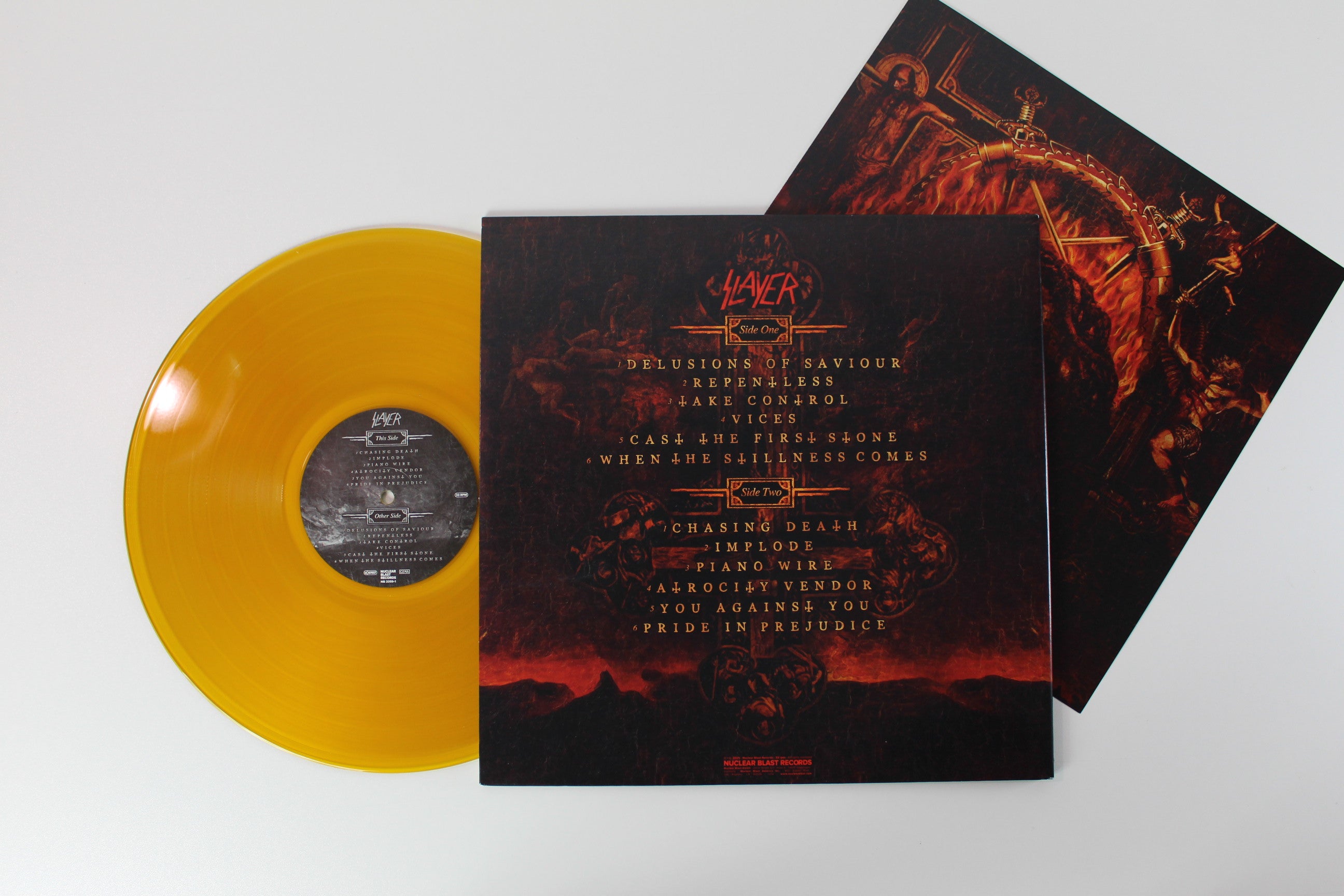 Slayer - Repentless on Nuclear Blast Ltd Orange Vinyl