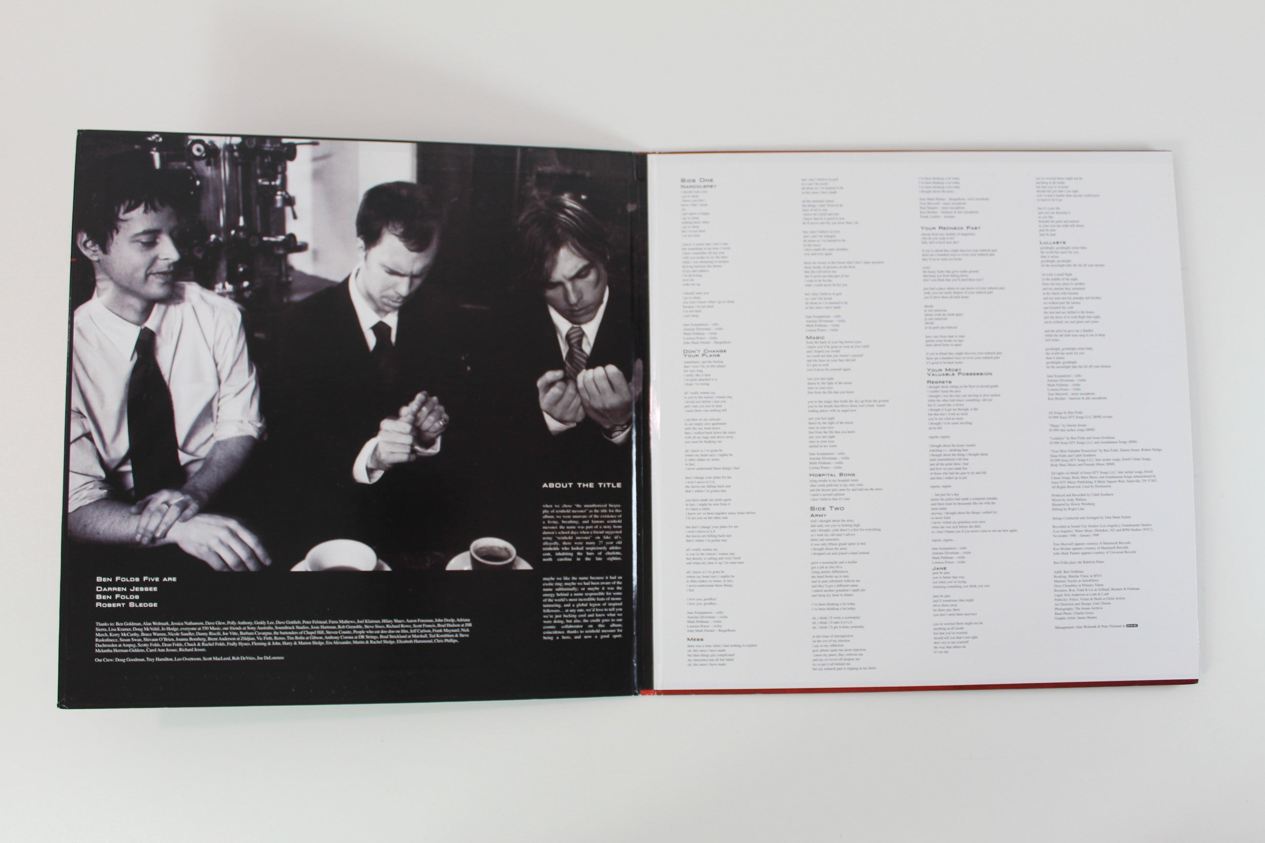 Ben Folds Five - The Unauthorized Biography Of Reinhold Messner on Analog Spark RSD 2017 Ltd Red Vinyl Reissue