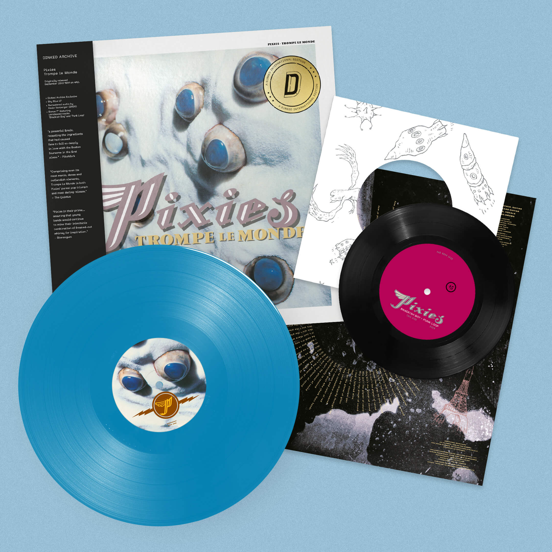 Pixies Trompe Le Monde made in UK オリジナル PRE-ORDER] Pixies - Trompe Le Monde [Sky Blue Vinyl w/ Bonus 7
