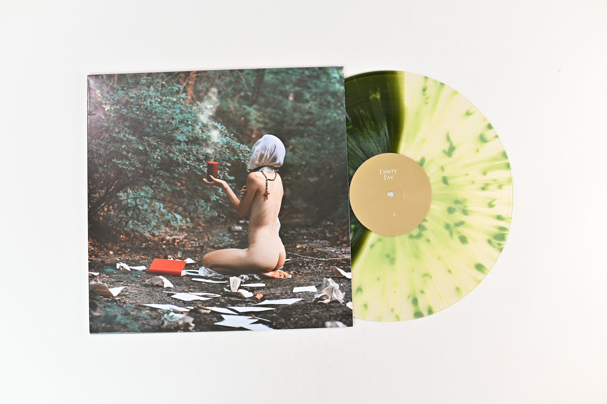 Emery - Eve on BadChristian Half Forest Green/Half Clear w/ Mint Green Splatter