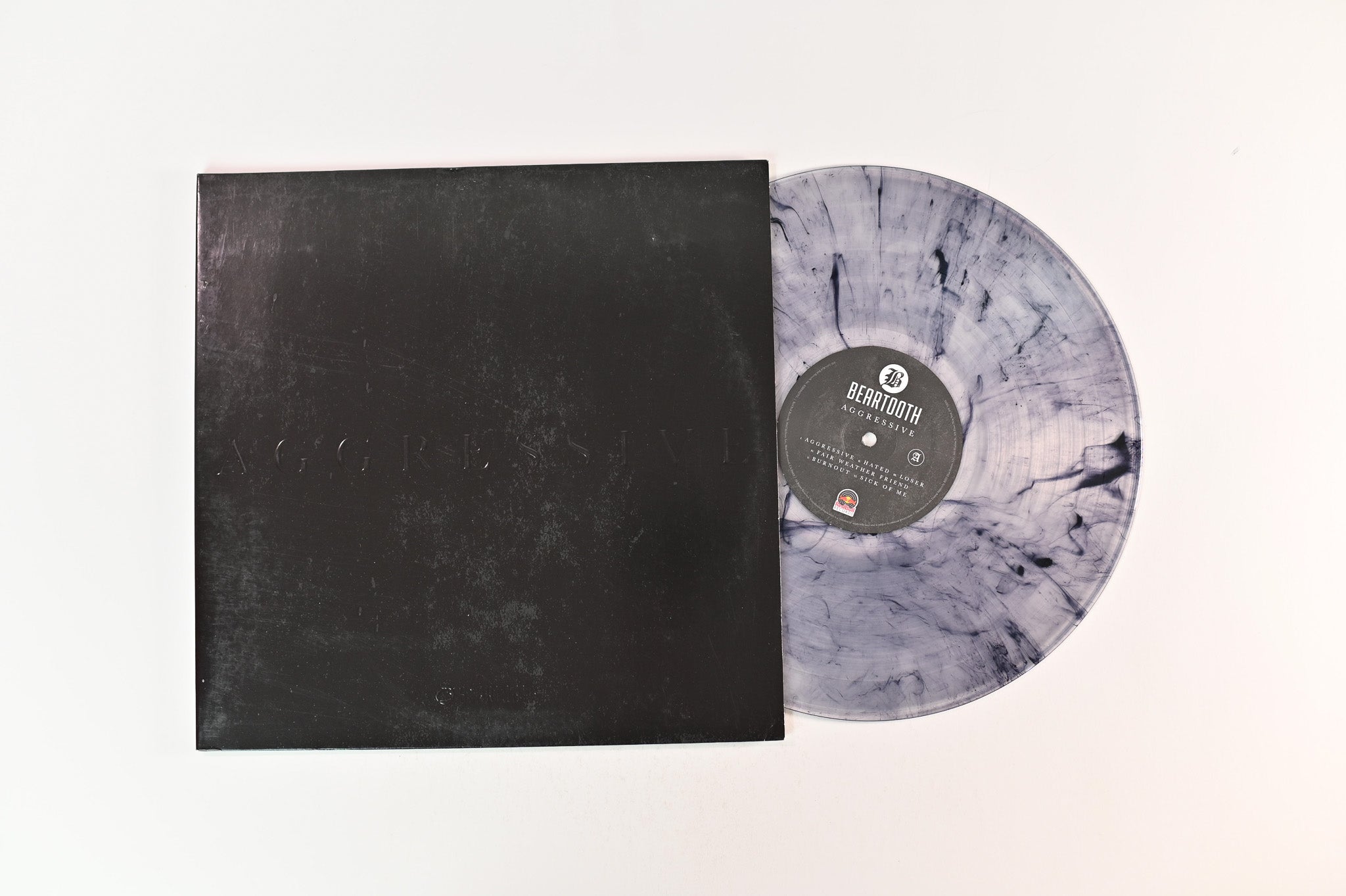 Beartooth - Aggressive on Red Bull Ltd Clear With Black Swirl