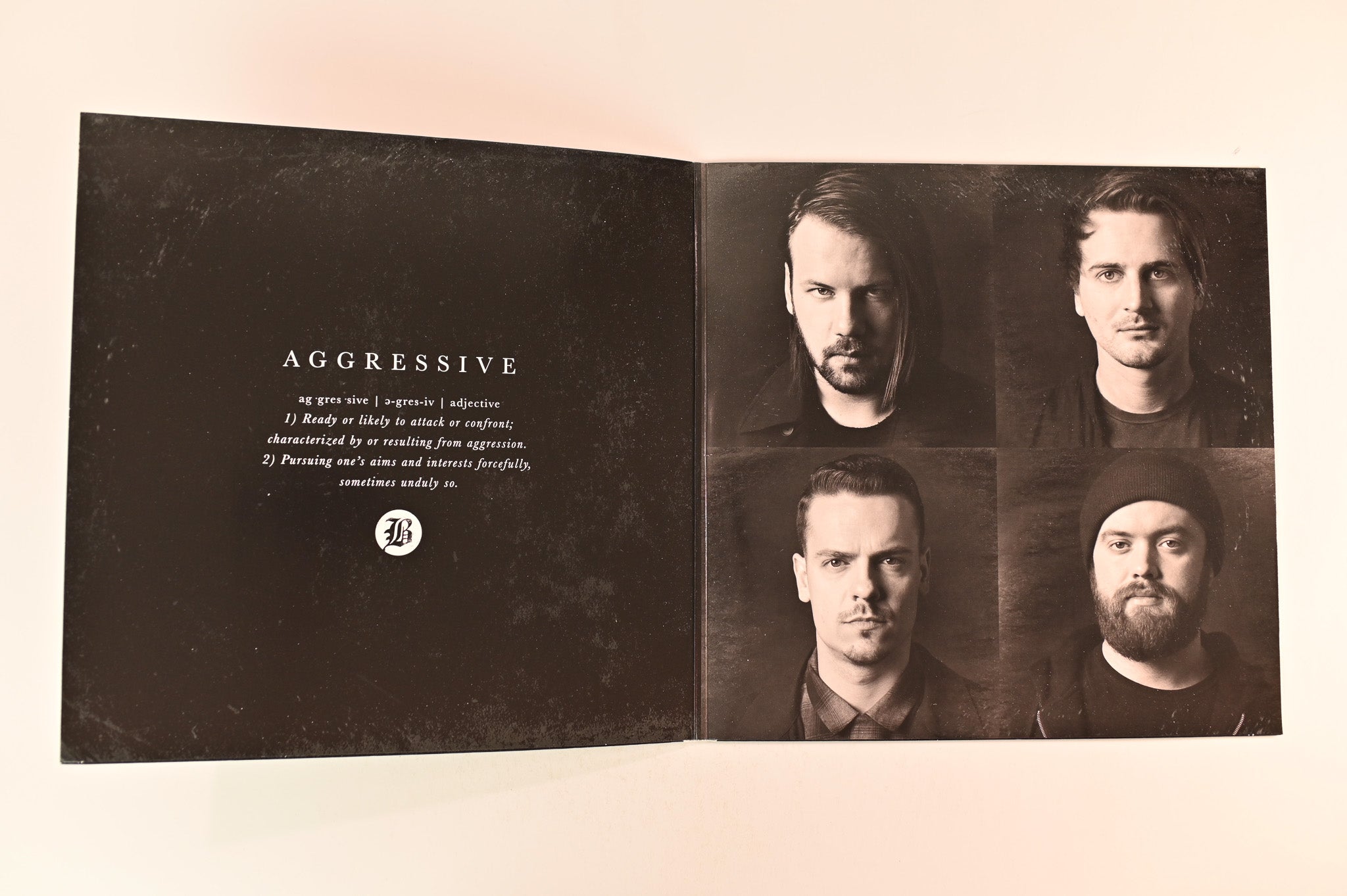 Beartooth - Aggressive on Red Bull Ltd Clear With Black Swirl