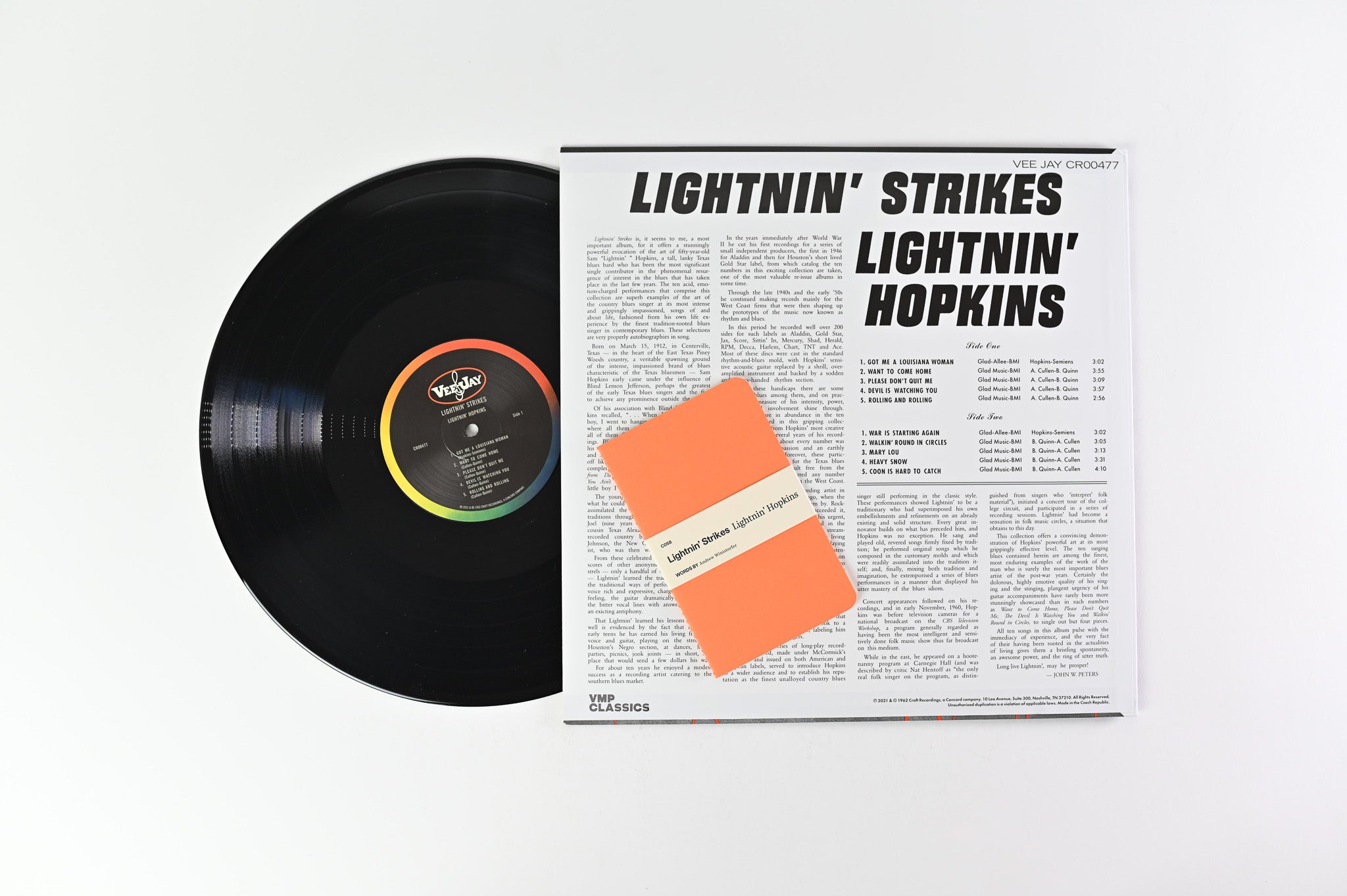 Lightnin' Hopkins - Lightnin' Strikes on Vee Jay / Vinyl Me, Please