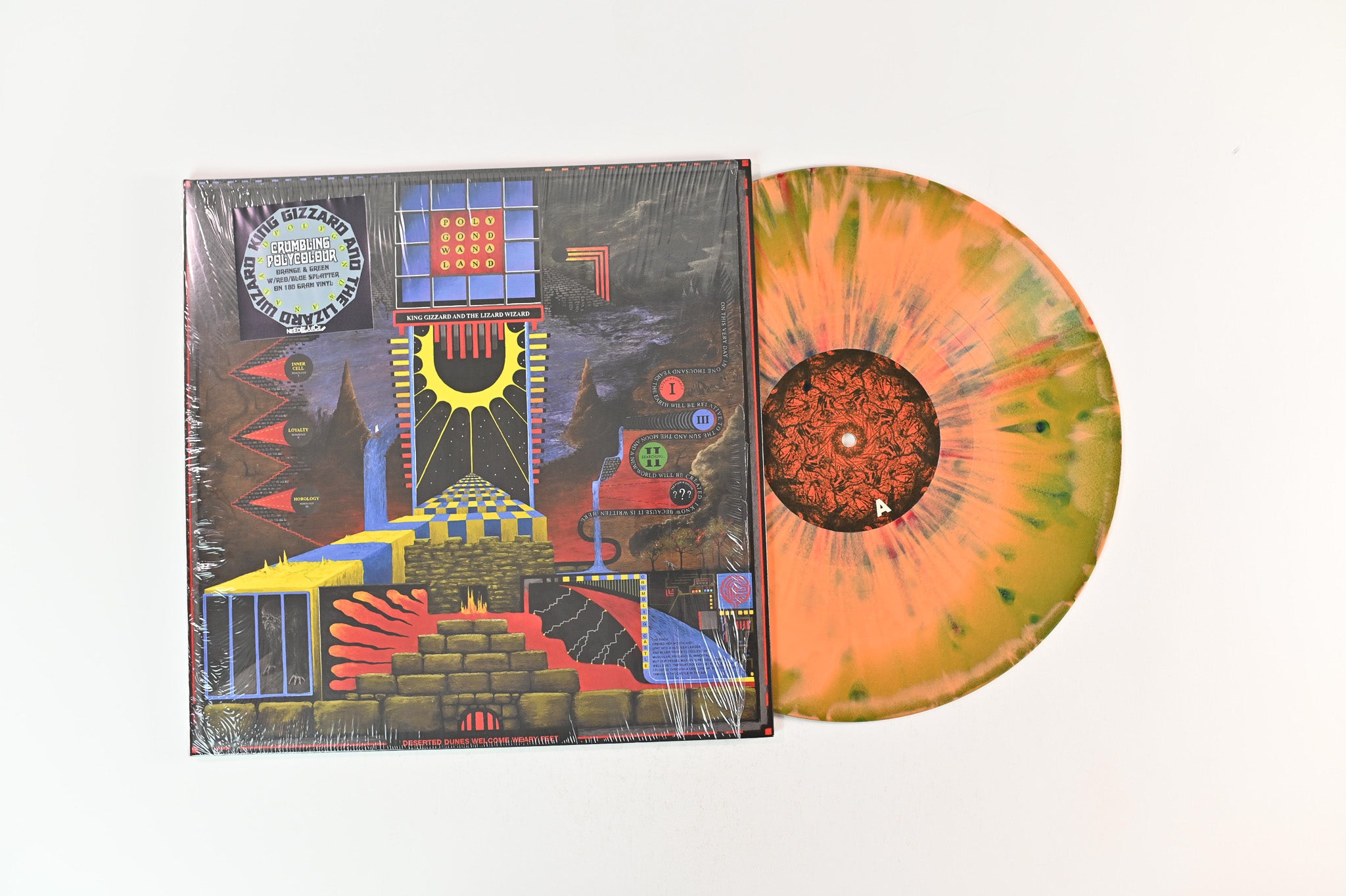 King Gizzard And The Lizard Wizard - Polygondwanaland on Needle Juice Crumbling Polycolour