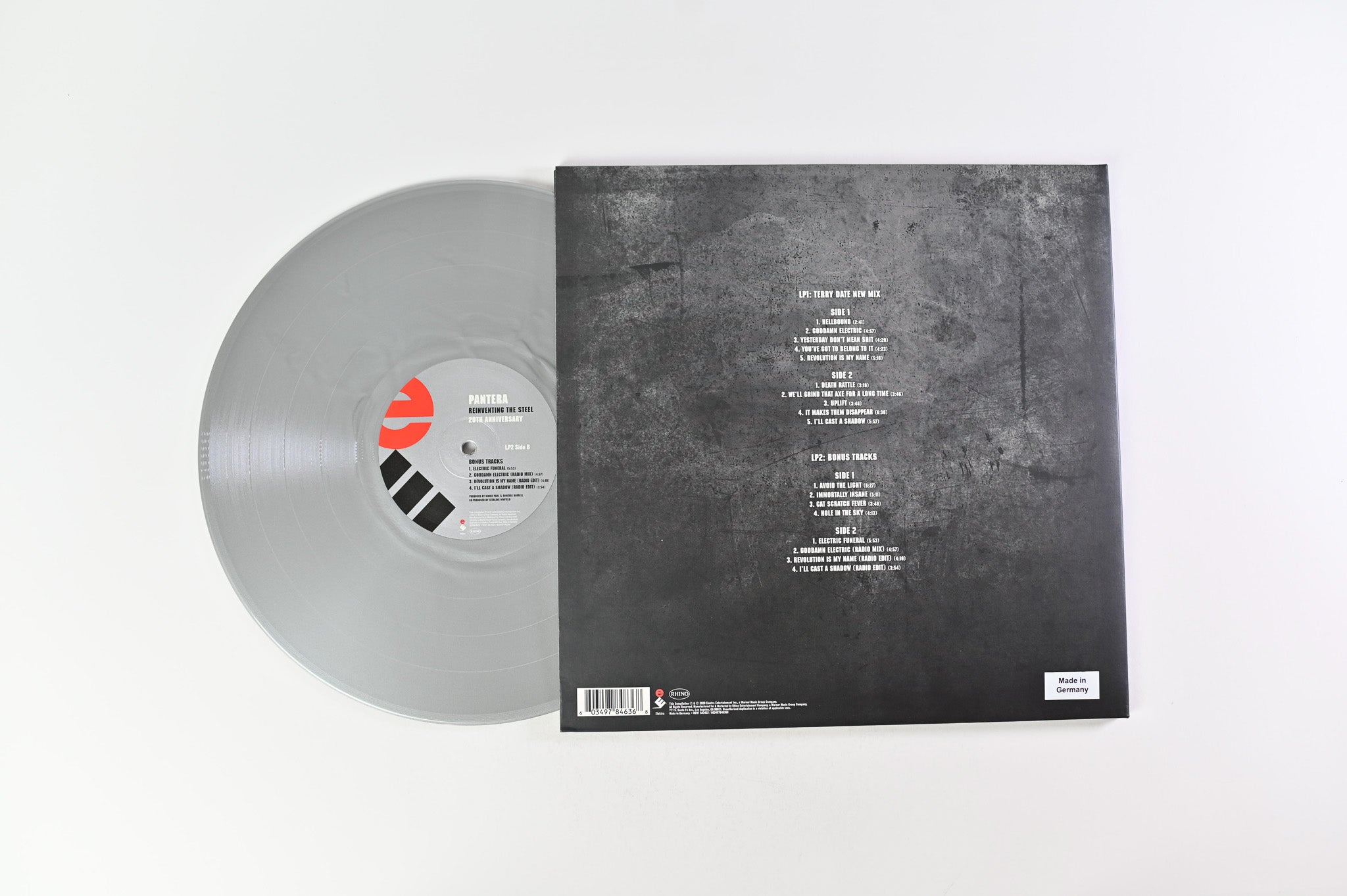 Pantera - Reinventing The Steel on Elektra Rhino Silver Vinyl Reissue