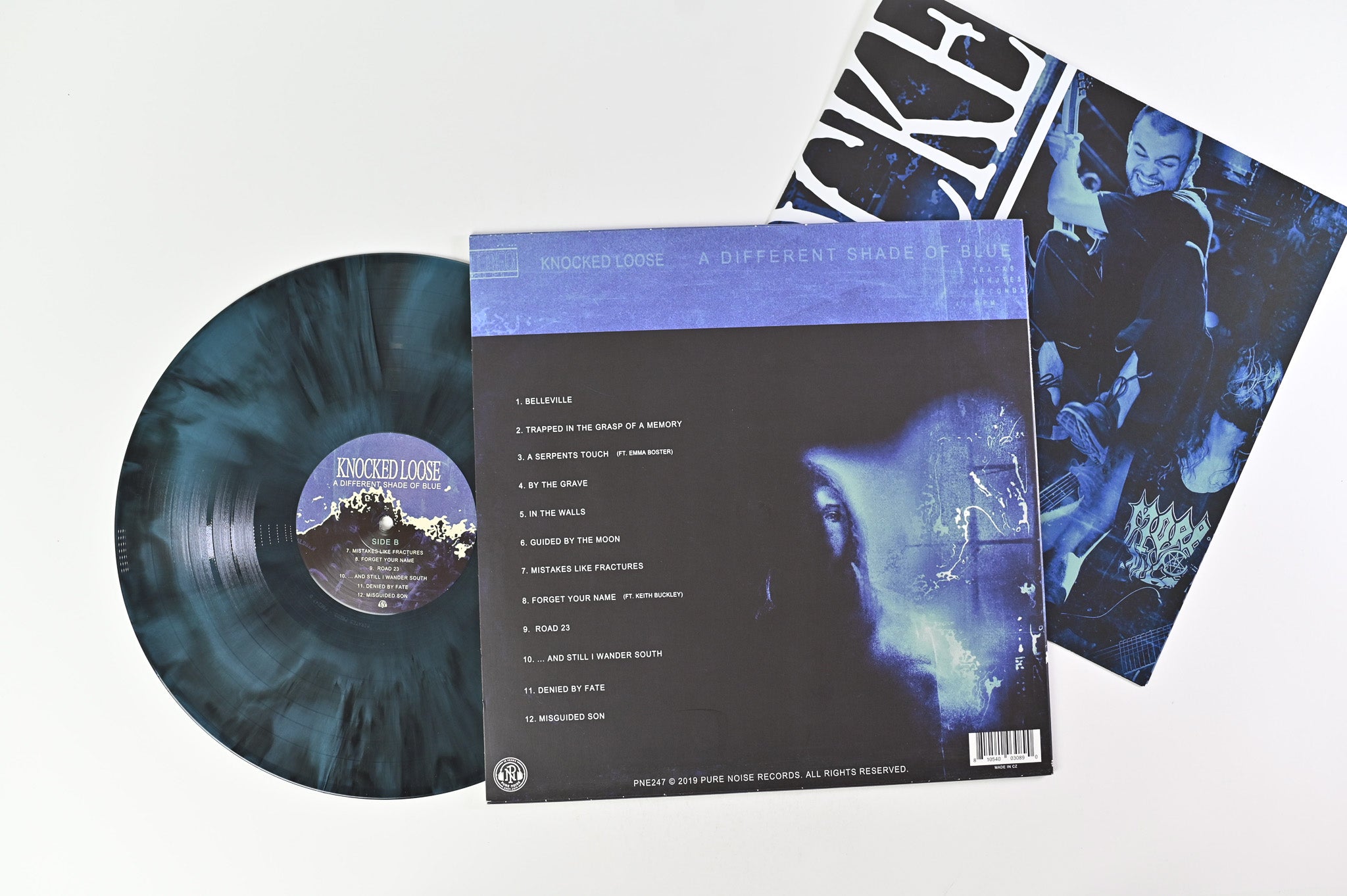 Knocked Loose - A Different Shade of Blue on Pure Noise Black & Blue Galaxy Reissue