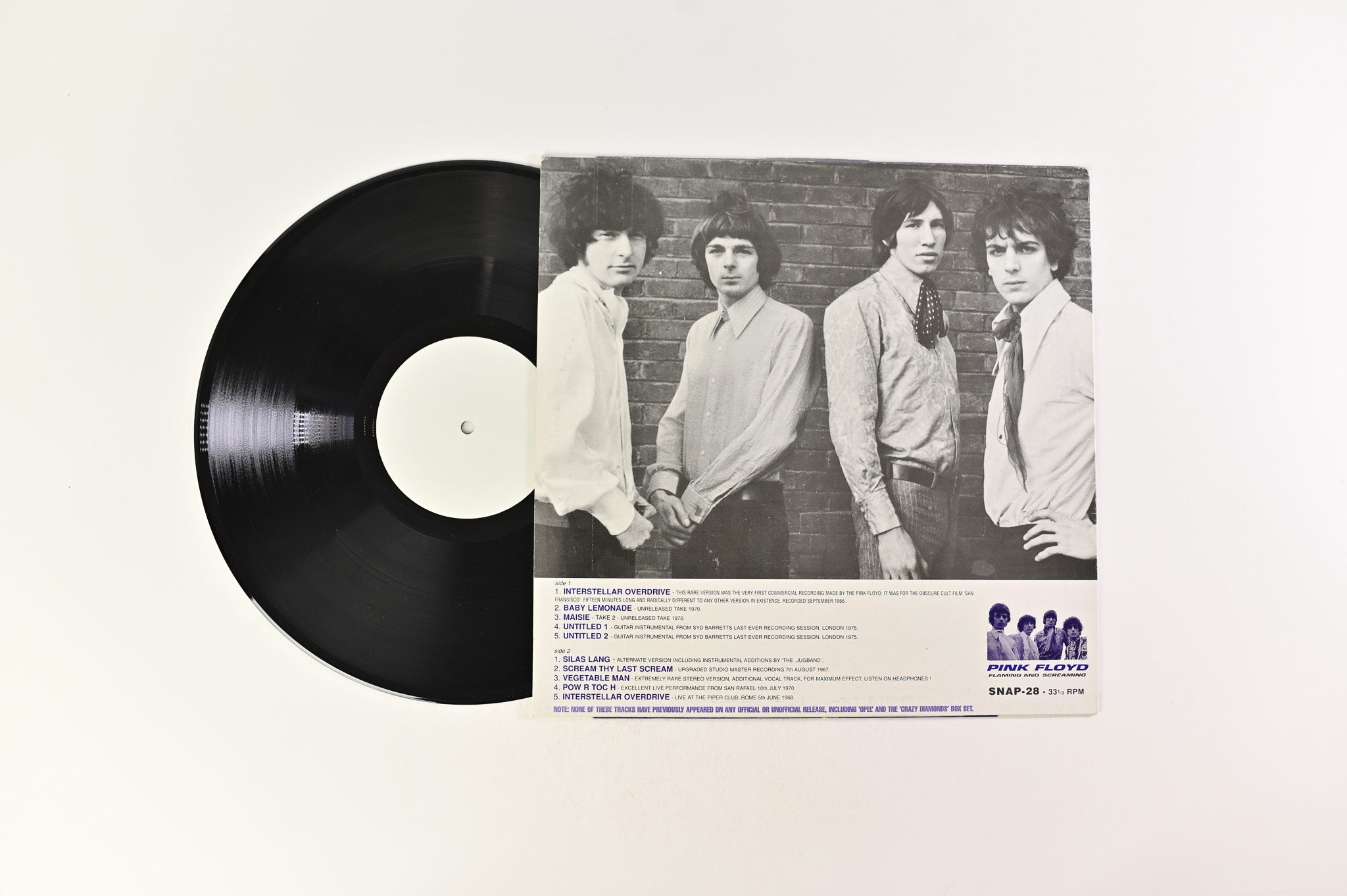 Pink Floyd - Flaming And Screaming Unofficial Pressing