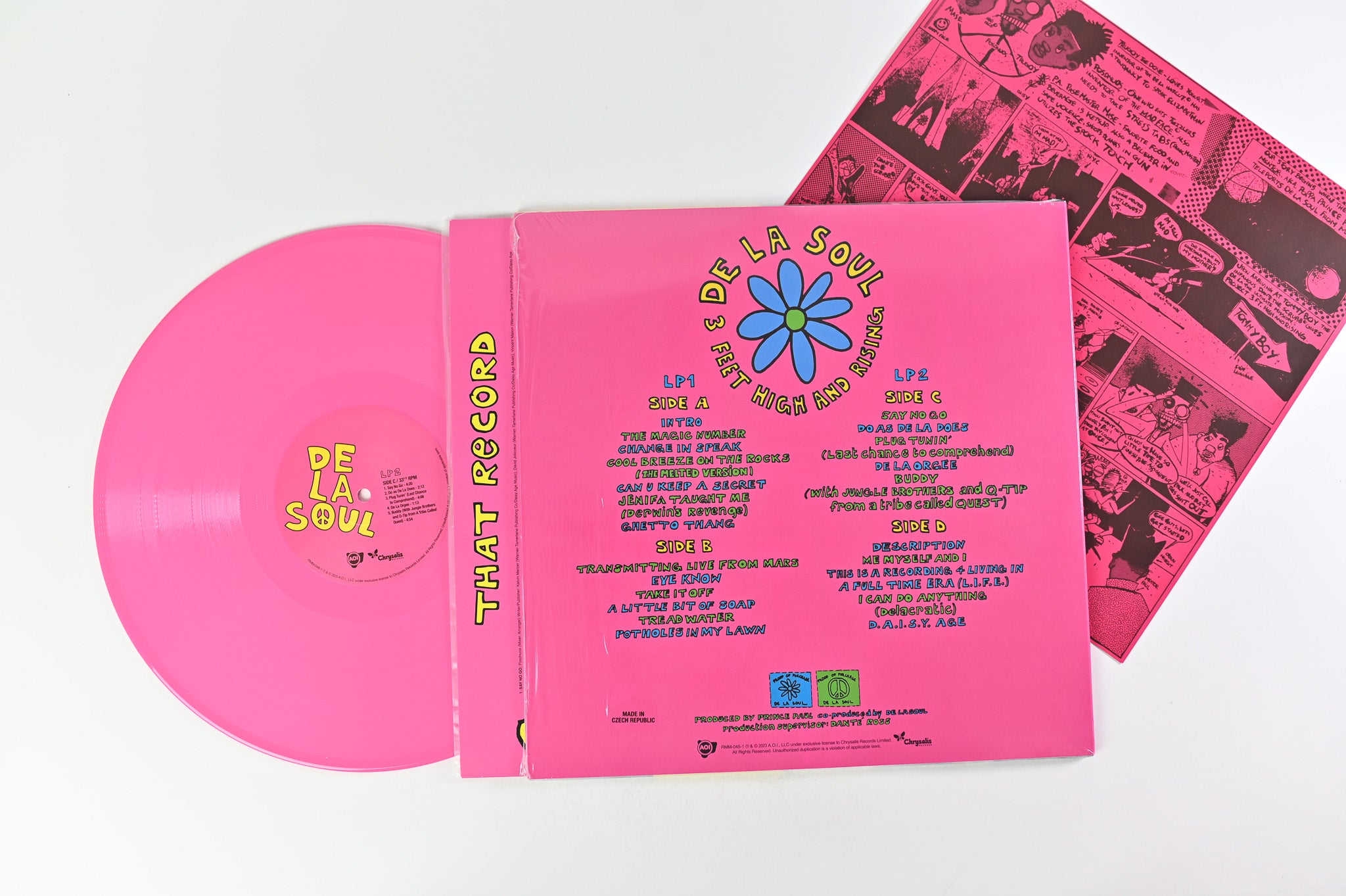 De La Soul - 3 Feet High And Rising on AOI Chrysalis Magenta Reissue