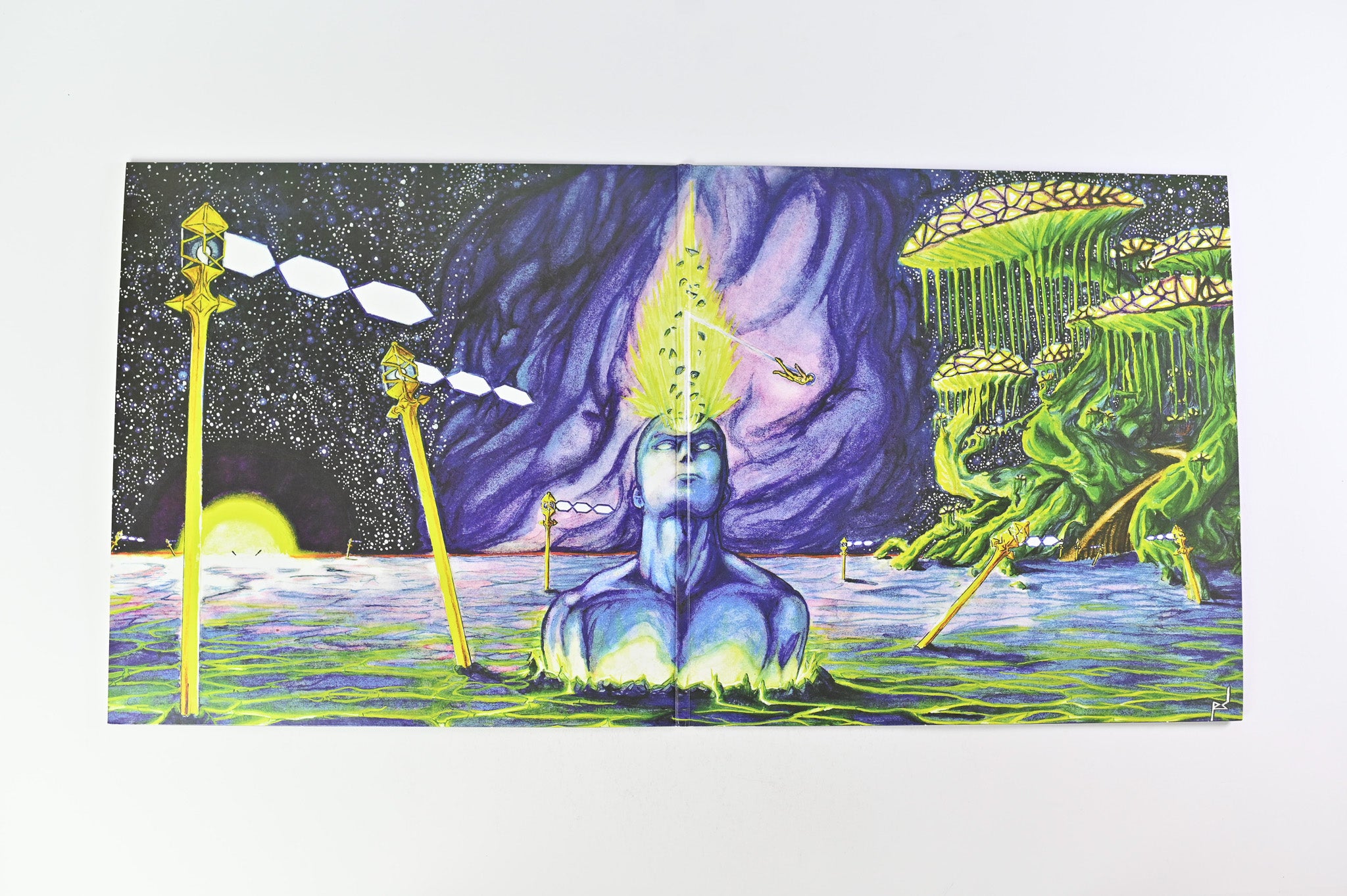 Pallbearer - Sorrow And Extinction on 20 Buck Spin Tri-color Merge w/ Cyan Splatter Reissue