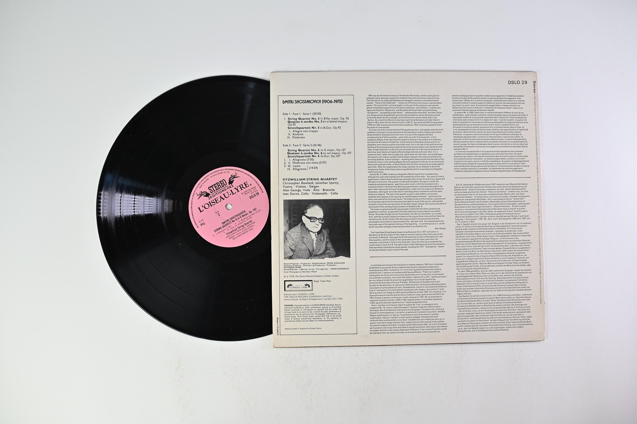 Dmitri Shostakovich - String Quartets Nos. 5 & 6 on L'Oiseau-Lyre