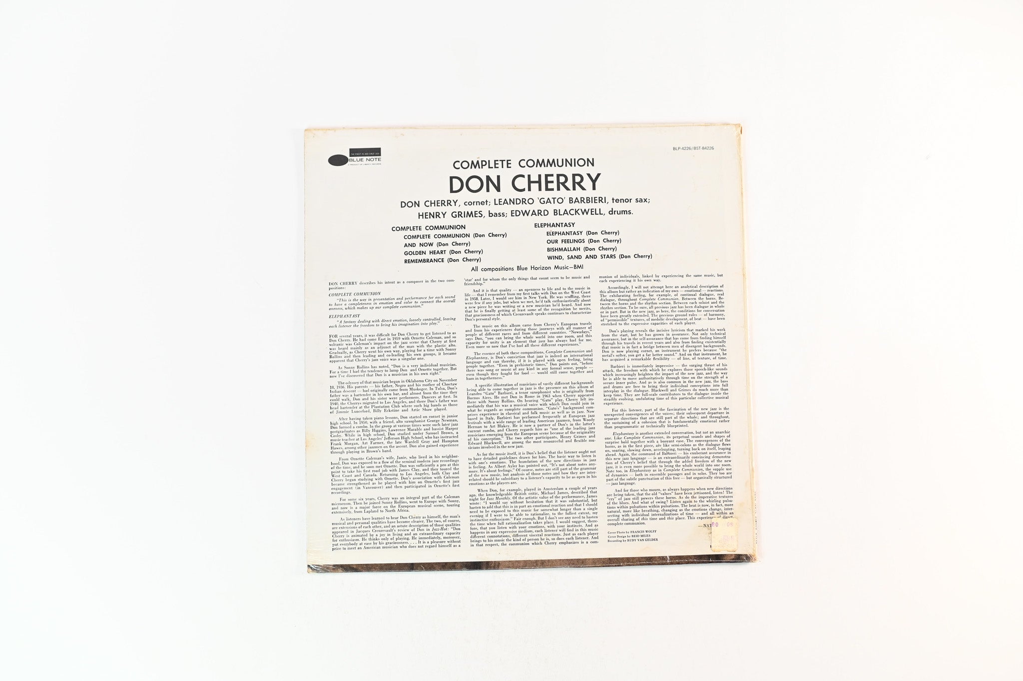 Don Cherry - Complete Communion on Blue Note Reissue Sealed