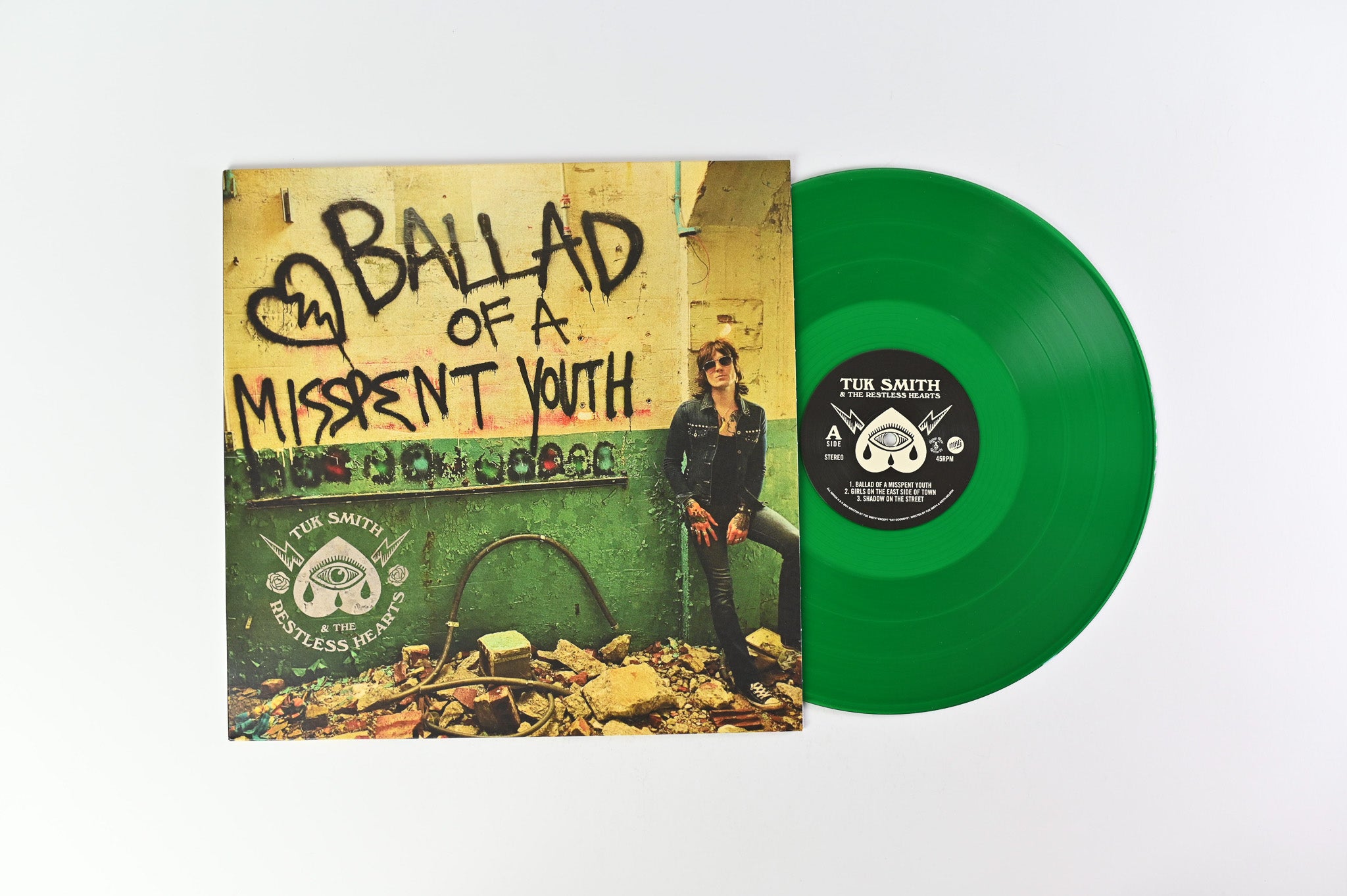Tuk Smith & The Restless Hearts - Ballad Of A Misspent Youth on Music Recording Group, LLC - Green Vinyl