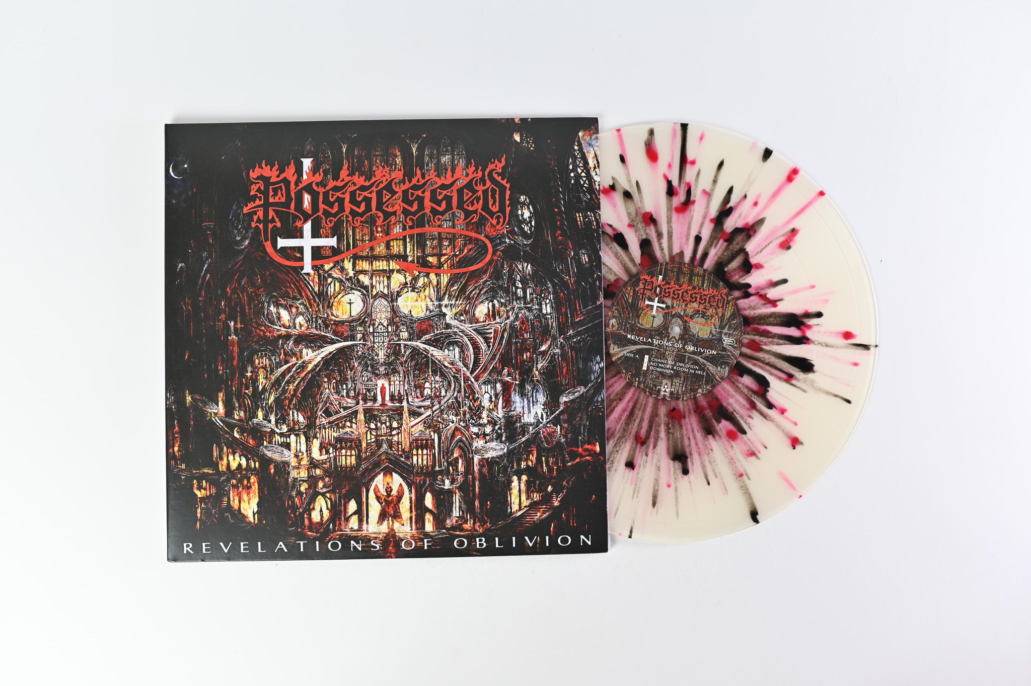Possessed - Revelations Of Oblivion on Nuclear Blast - Clear w/ Red/Black Splatter Colored Vinyl