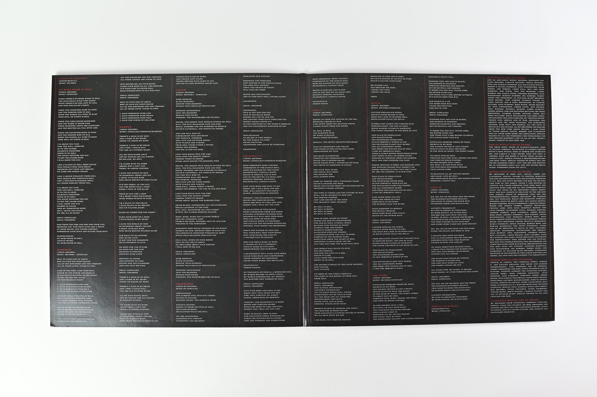 Possessed - Revelations Of Oblivion on Nuclear Blast - Clear w/ Red/Black Splatter Colored Vinyl