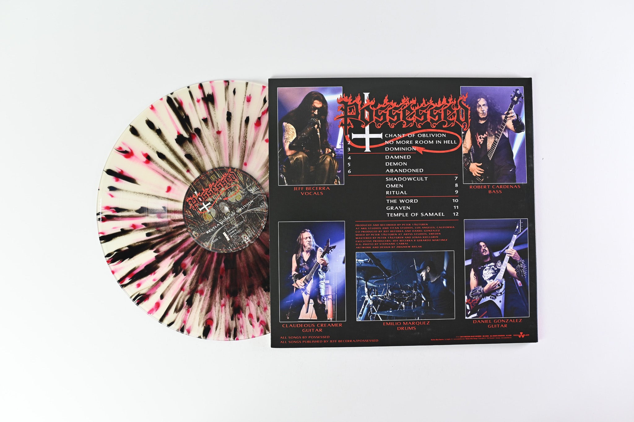 Possessed - Revelations Of Oblivion on Nuclear Blast - Clear w/ Red/Black Splatter Colored Vinyl