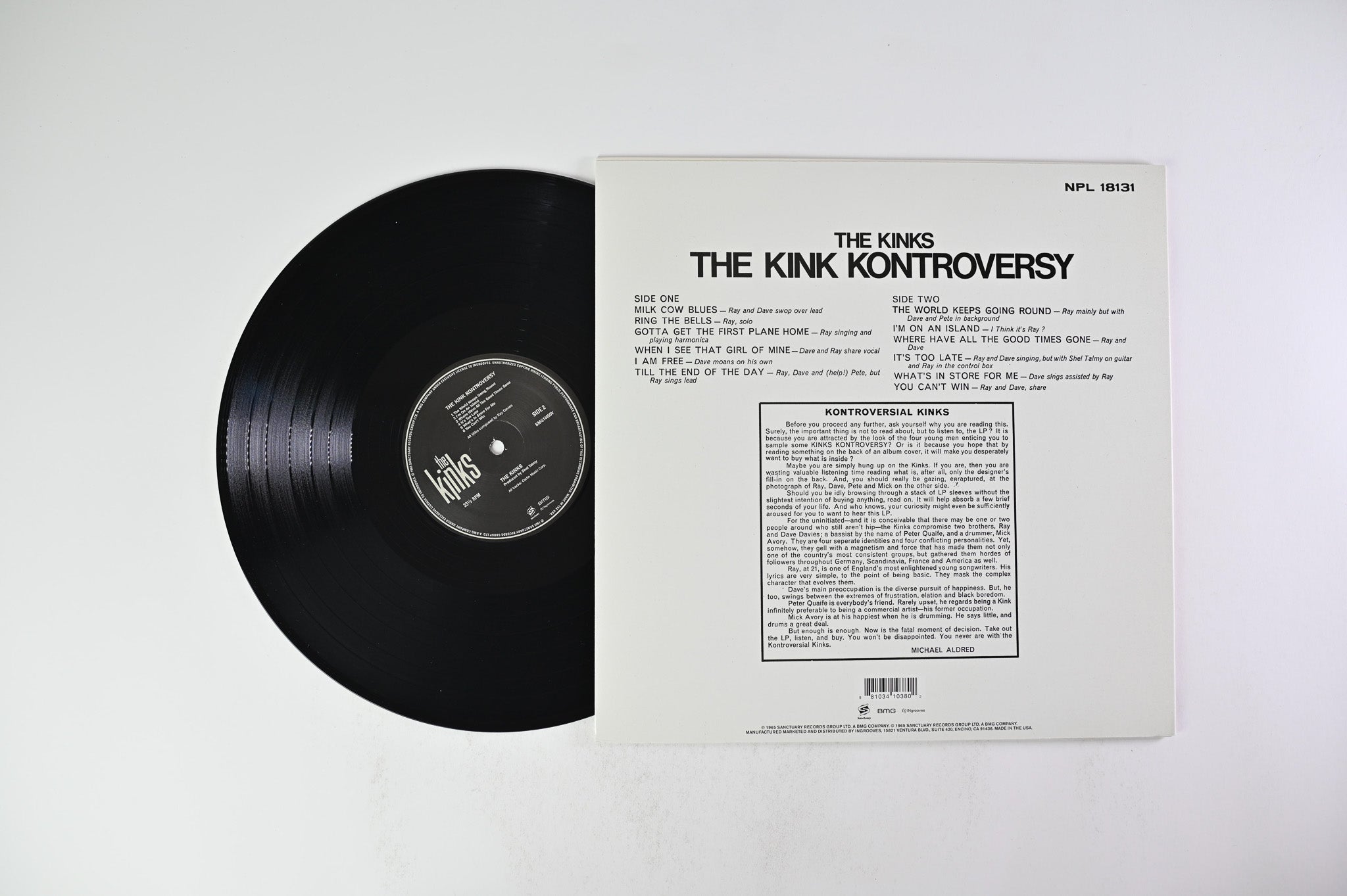 The Kinks - The Kink Kontroversy on BMG / Sanctuary