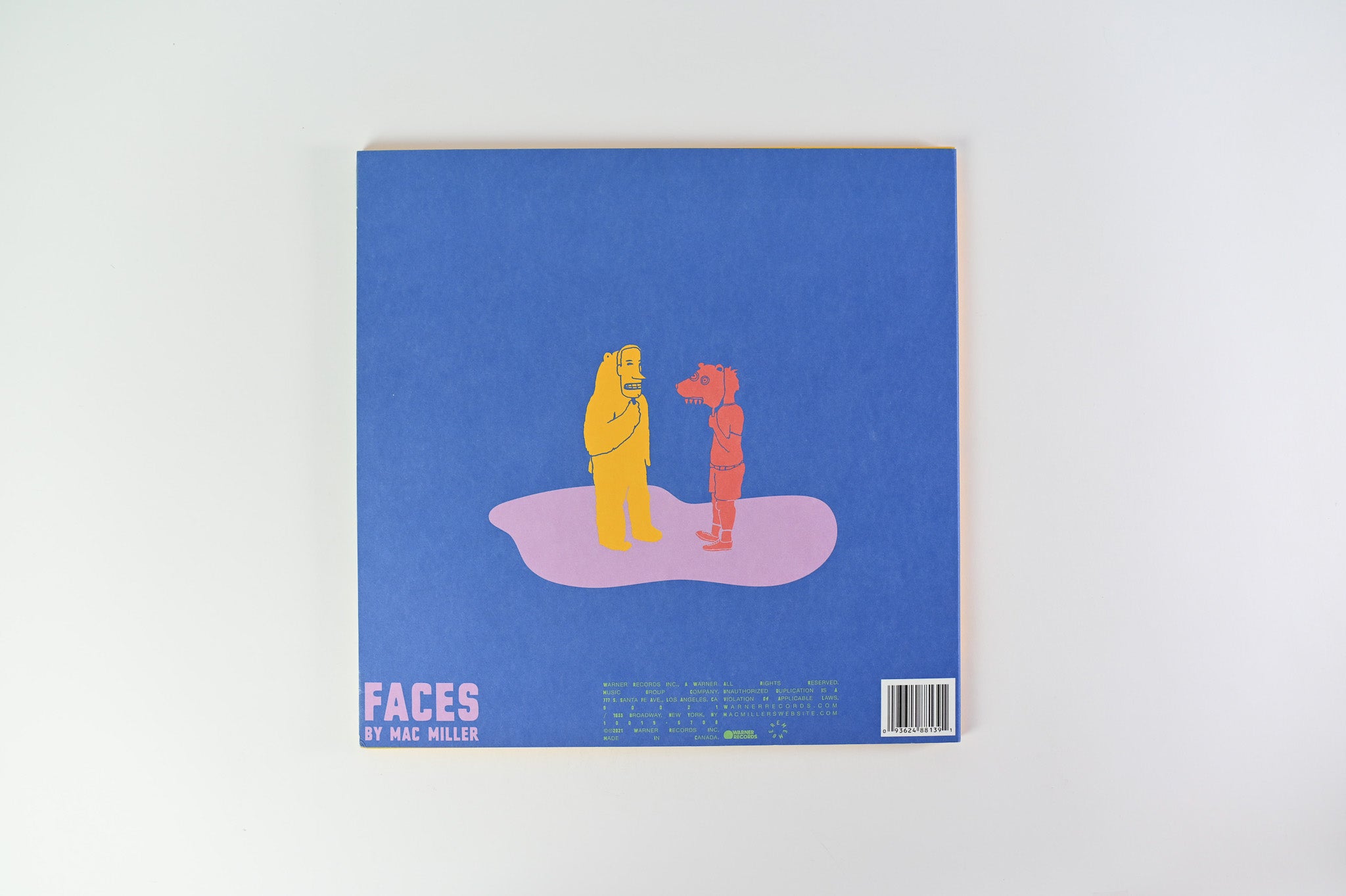 Mac Miller - Faces on Warner Coke Bottle Clear / Blue / Red Reissue
