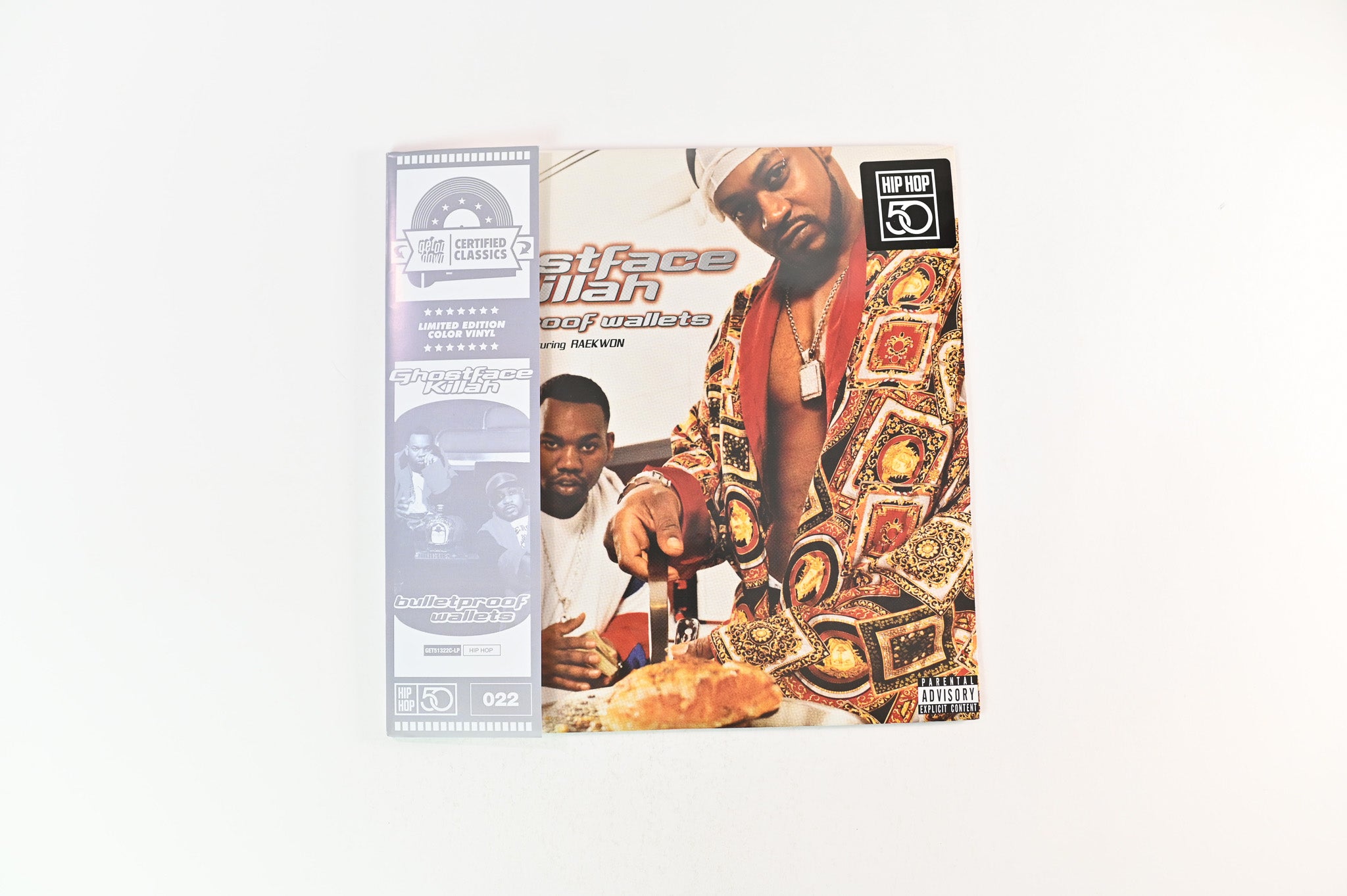 Ghostface Killah - Bulletproof Wallets on Get on Down Ltd Numbered Silver Vinyl Reissue Sealed