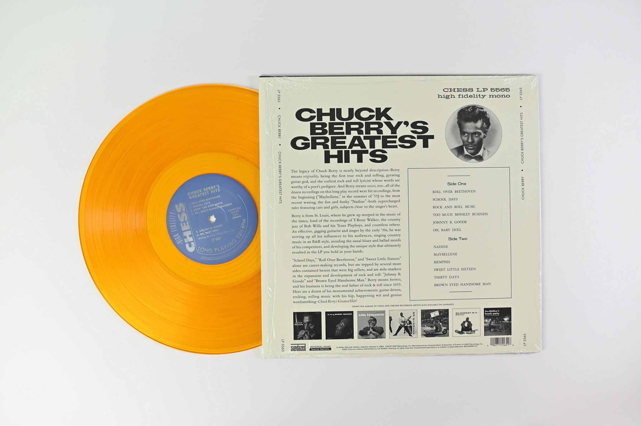 Chuck Berry - Chuck Berry's Greatest Hits on Chess Sundazed RSD 2018 Orange Vinyl