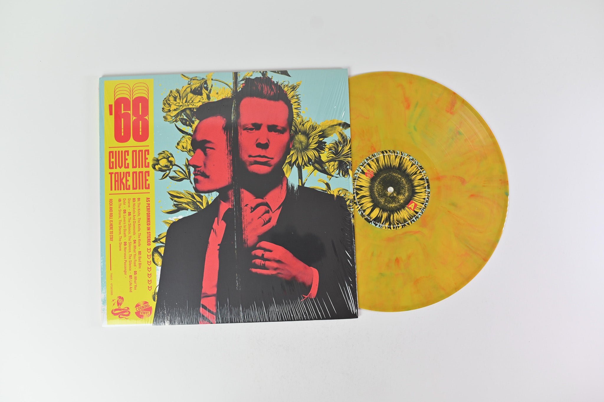 68 - Give One Take One on Cooking Vinyl Yellow/Red Marble