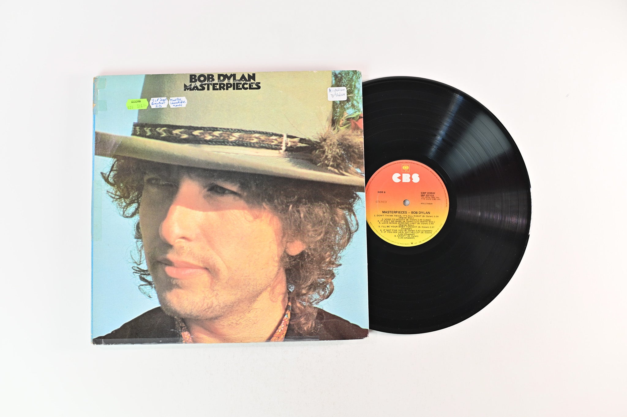 Bob Dylan - Masterpieces on CBS Australian Pressing