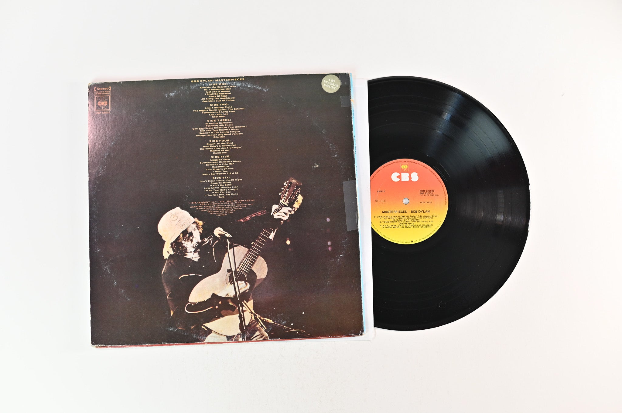 Bob Dylan - Masterpieces on CBS Australian Pressing