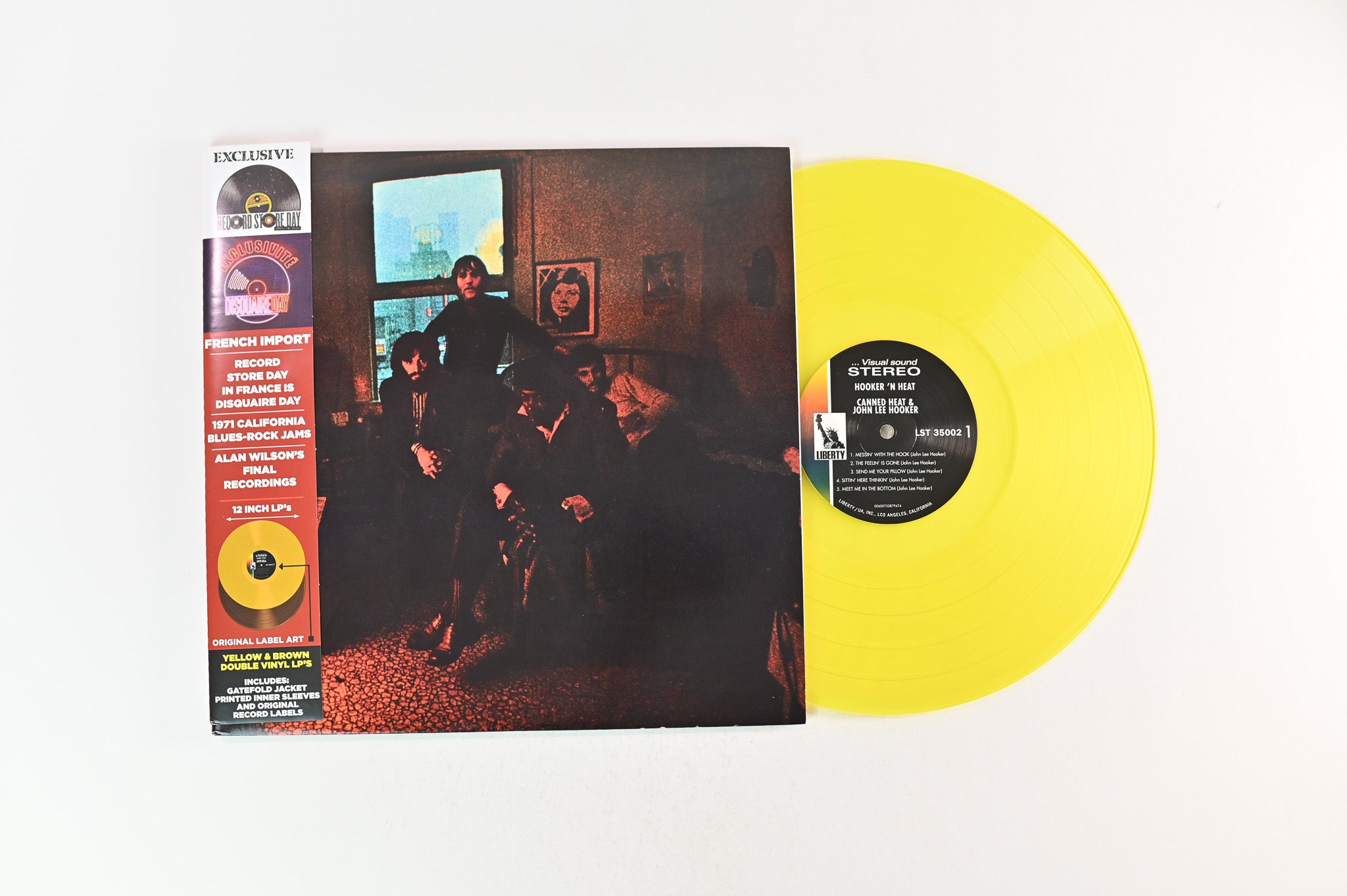 Canned Heat & John Lee Hooker - Hooker ’N Heat on Culture Factory Liberty RSD 2020 Ltd Yellow / Brown Reissue