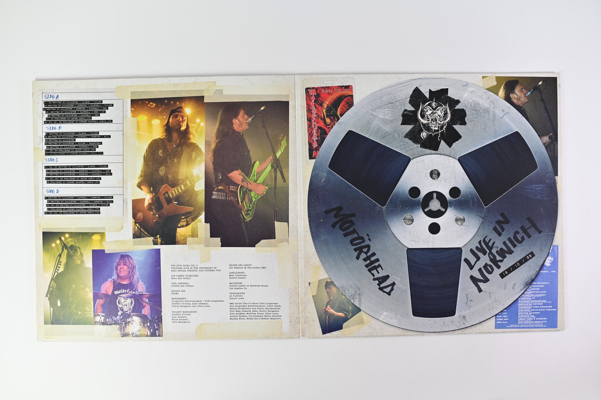 Motörhead - The Löst Tapes Vol. 2 (Live In Norwich 1998) on BMG RSD 2022 Blue Transparent