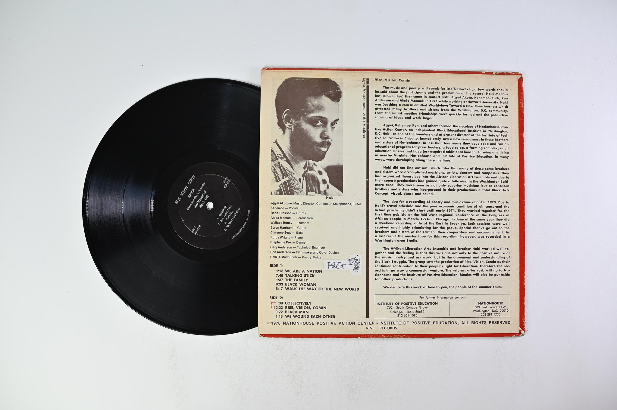 Nation: Afrikan Liberation Art Ensemble Haki R Madhubuti & Don L. Lee - Rise Vision Comin