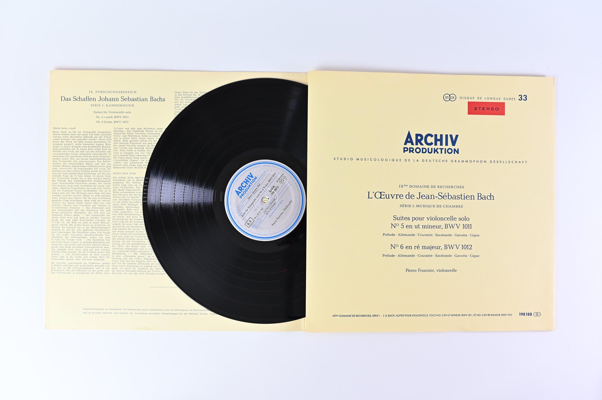 Johann Sebastian Bach - Sechs Suiten Für Violoncello Solo (BWV 1007-1012) on Archiv Produktion