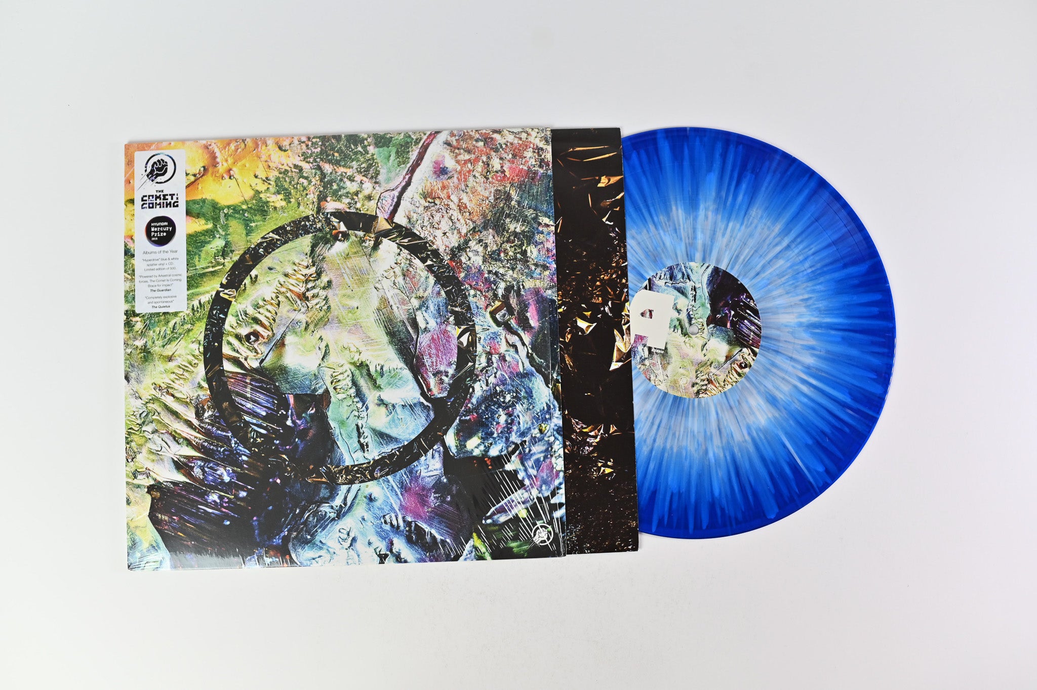 The Comet Is Coming - Channel The Spirits on Leaf Blue/White Splatter Reissue