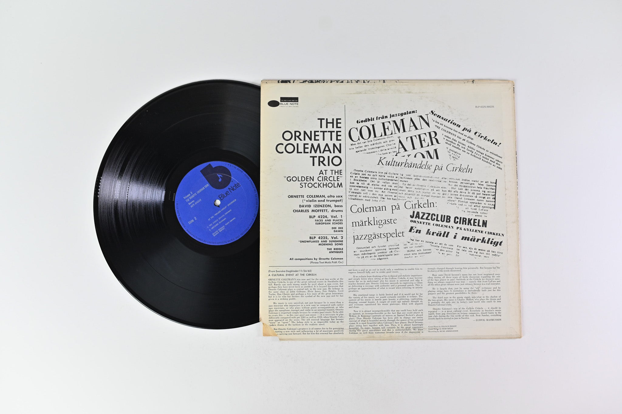 The Ornette Coleman Trio - At The "Golden Circle" Stockholm - Volume One on Blue Note Reissue