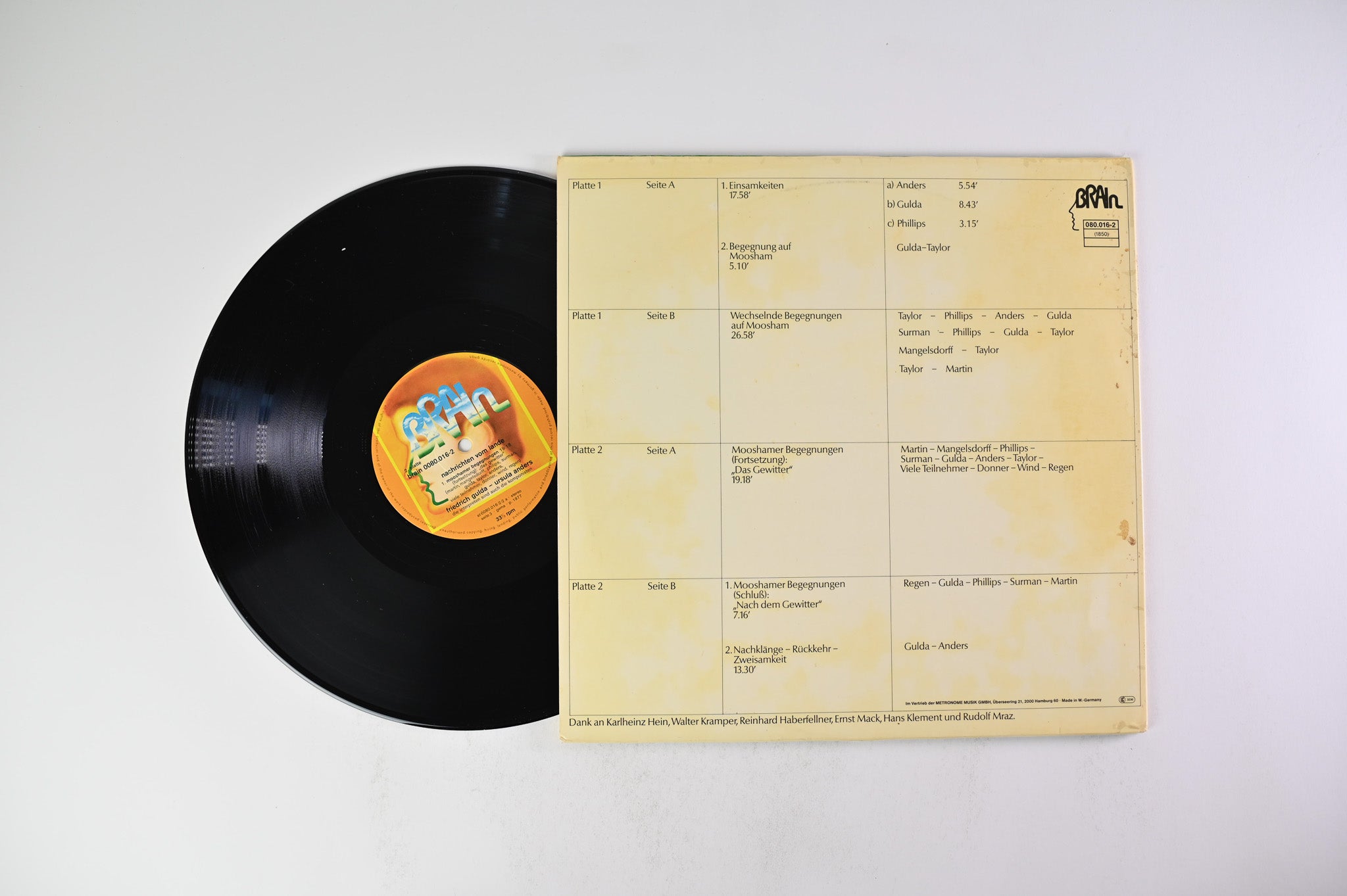 Friedrich Gulda - Nachricht Vom Lande on Brain German Pressing