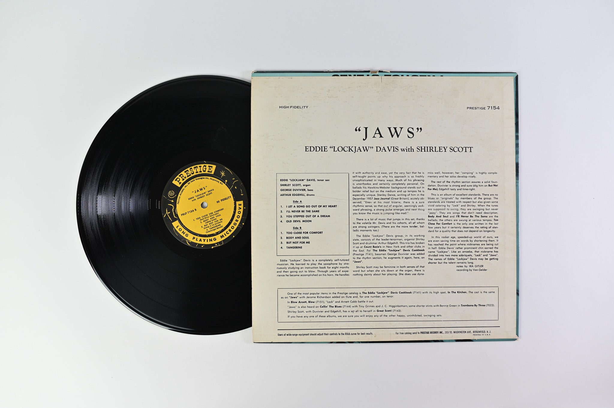 Eddie "Lockjaw" Davis - Jaws on Prestige Mono Deep Groove