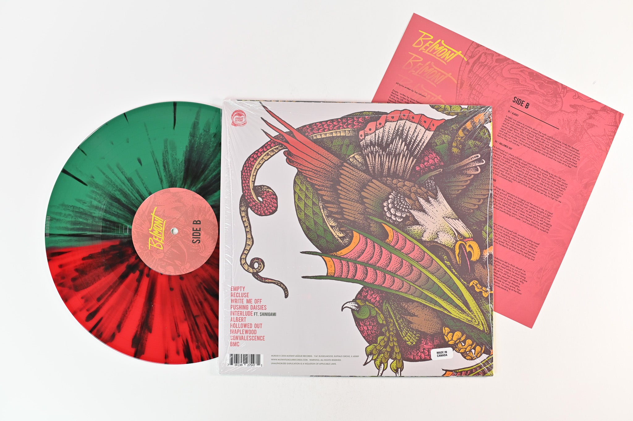 Belmont - Belmont on Mutant League Ltd Watermelon Vinyl