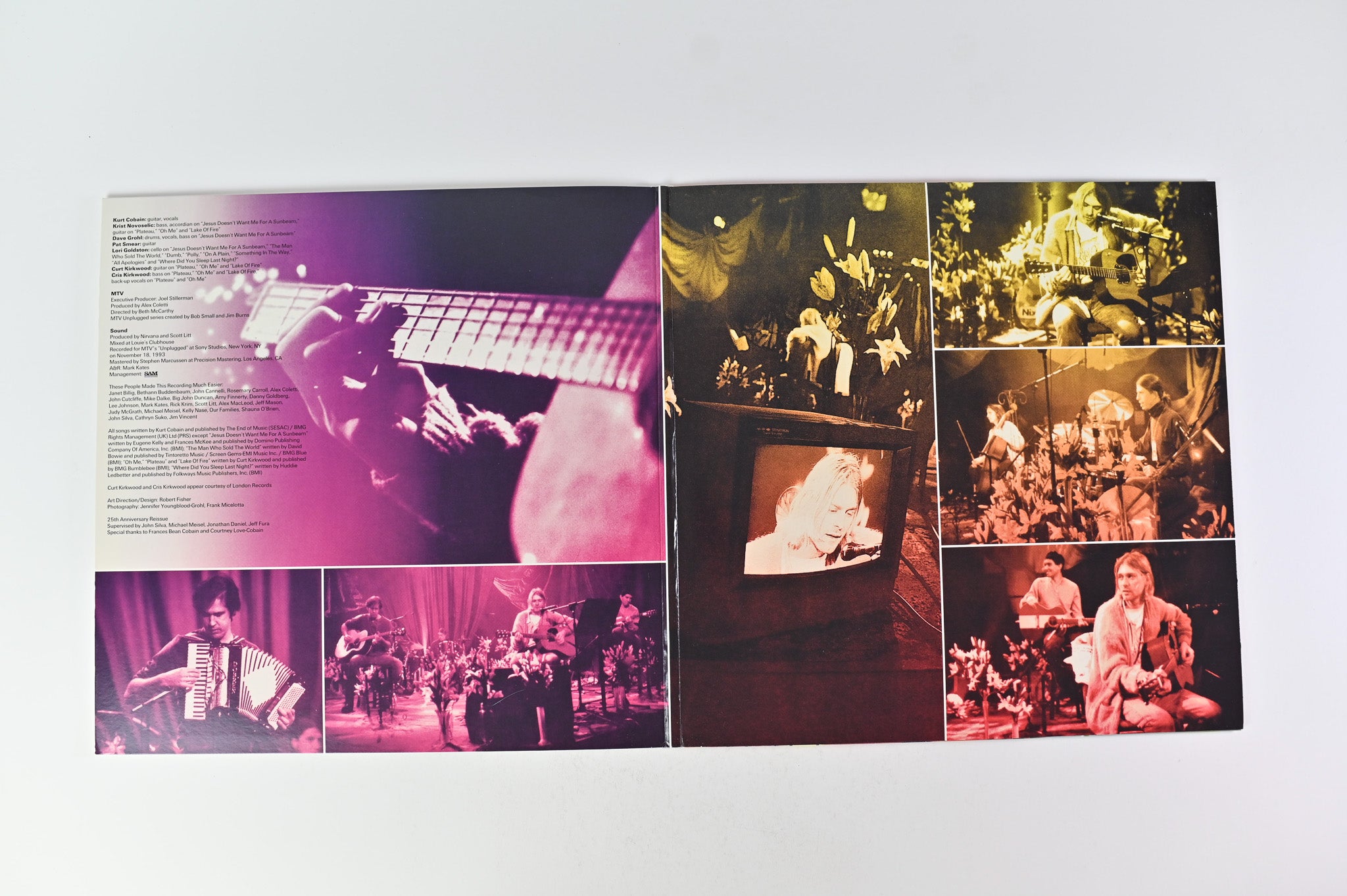 Nirvana - MTV Unplugged In New York on DGC Ltd Purple Orange Marble Reissue