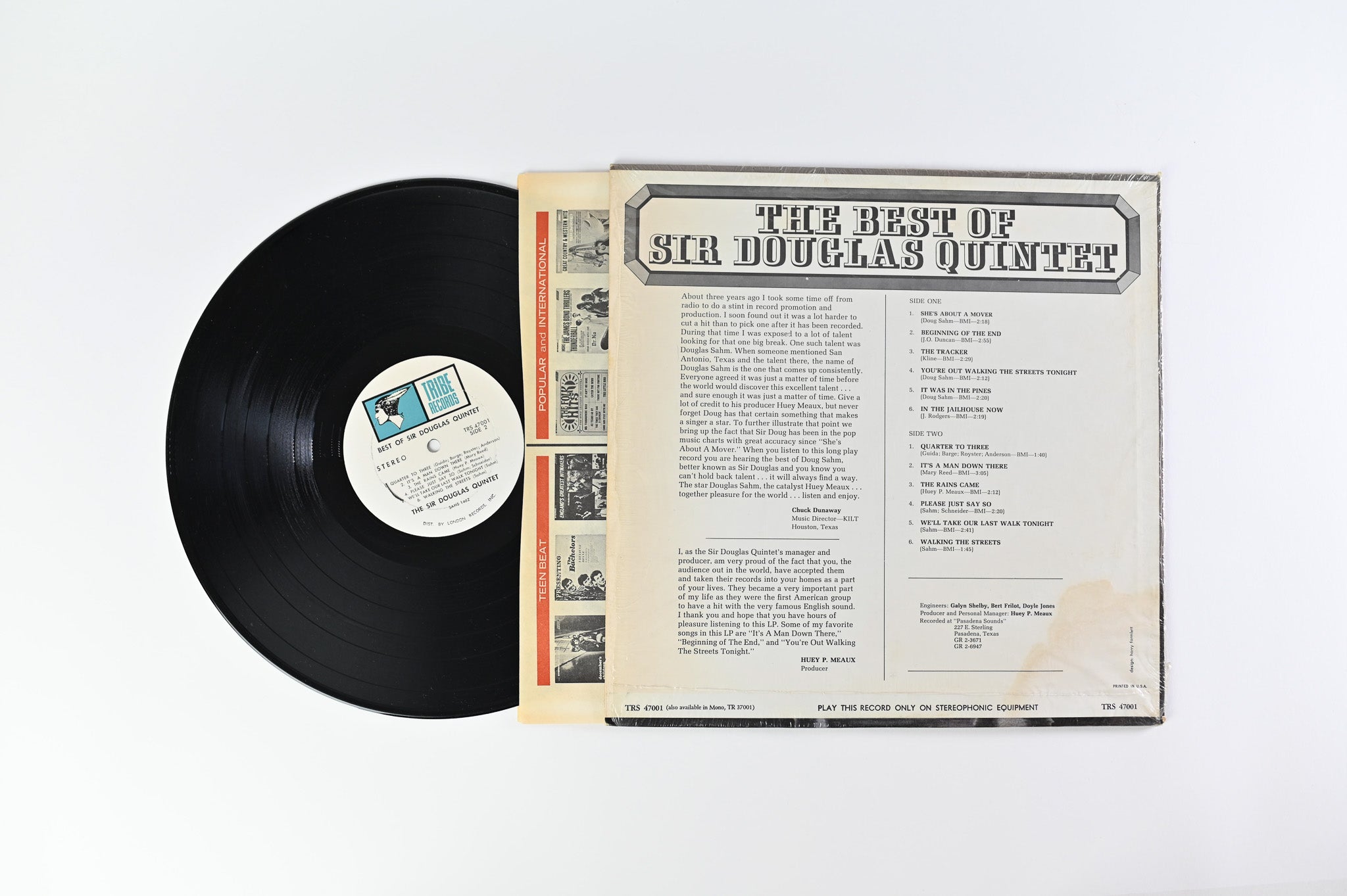 Sir Douglas Quintet - The Best Of Sir Douglas Quintet on Tribe Records w/White Labels