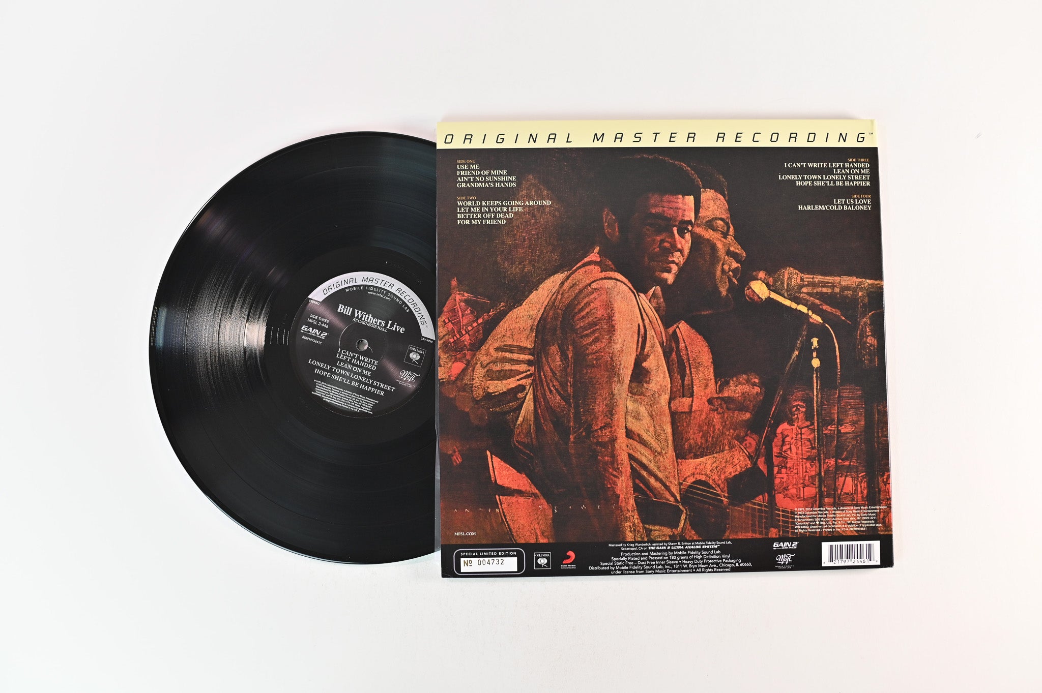 Bill Withers - Bill Withers Live At Carnegie Hall on Mobile Fidelity Sound Lab Ltd Numbered 180 Gram Reissue