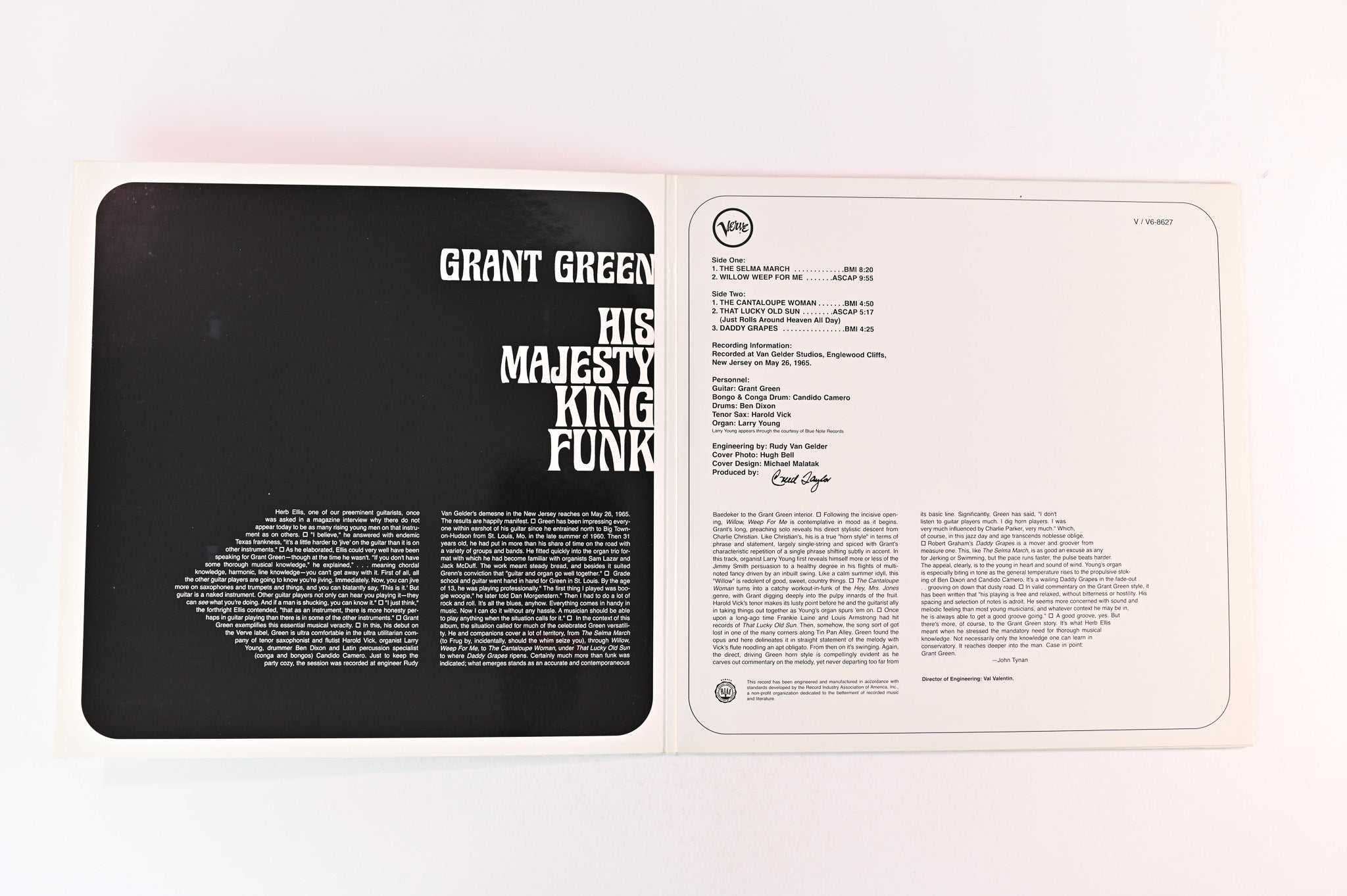 Grant Green - His Majesty, King Funk on Verve Speakers Corner Reissue