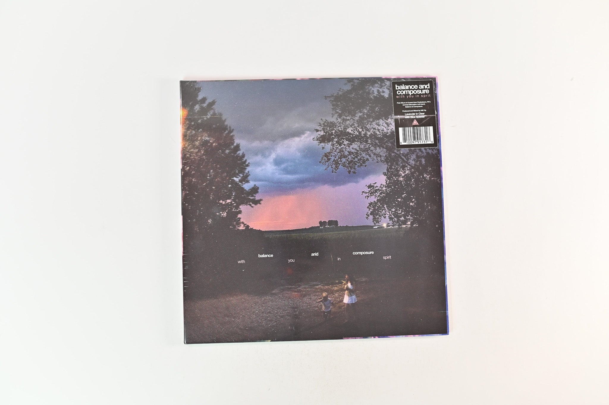 Balance And Composure - With You In Spirit on Memory Music Lavender in Clear With Blue Splatter Sealed