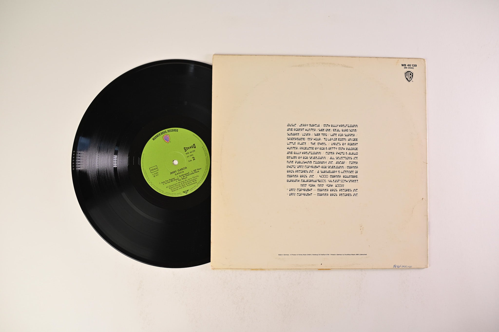 Jerry Garcia - Garcia on Warner Bros German Pressing