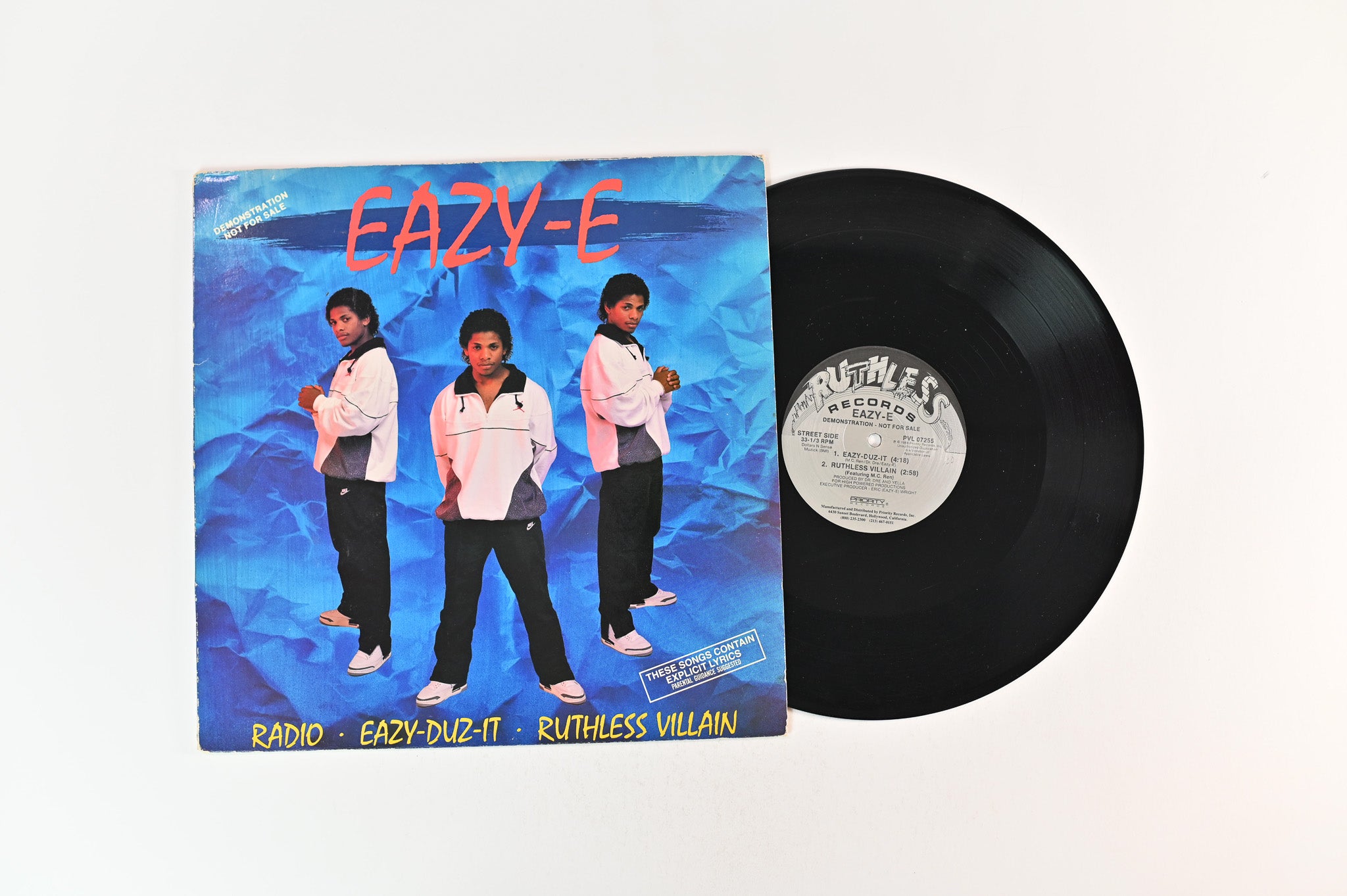 Eazy-E - Eazy-Duz-It / Ruthless Villain / Radio on Ruthless Promo 12" Single