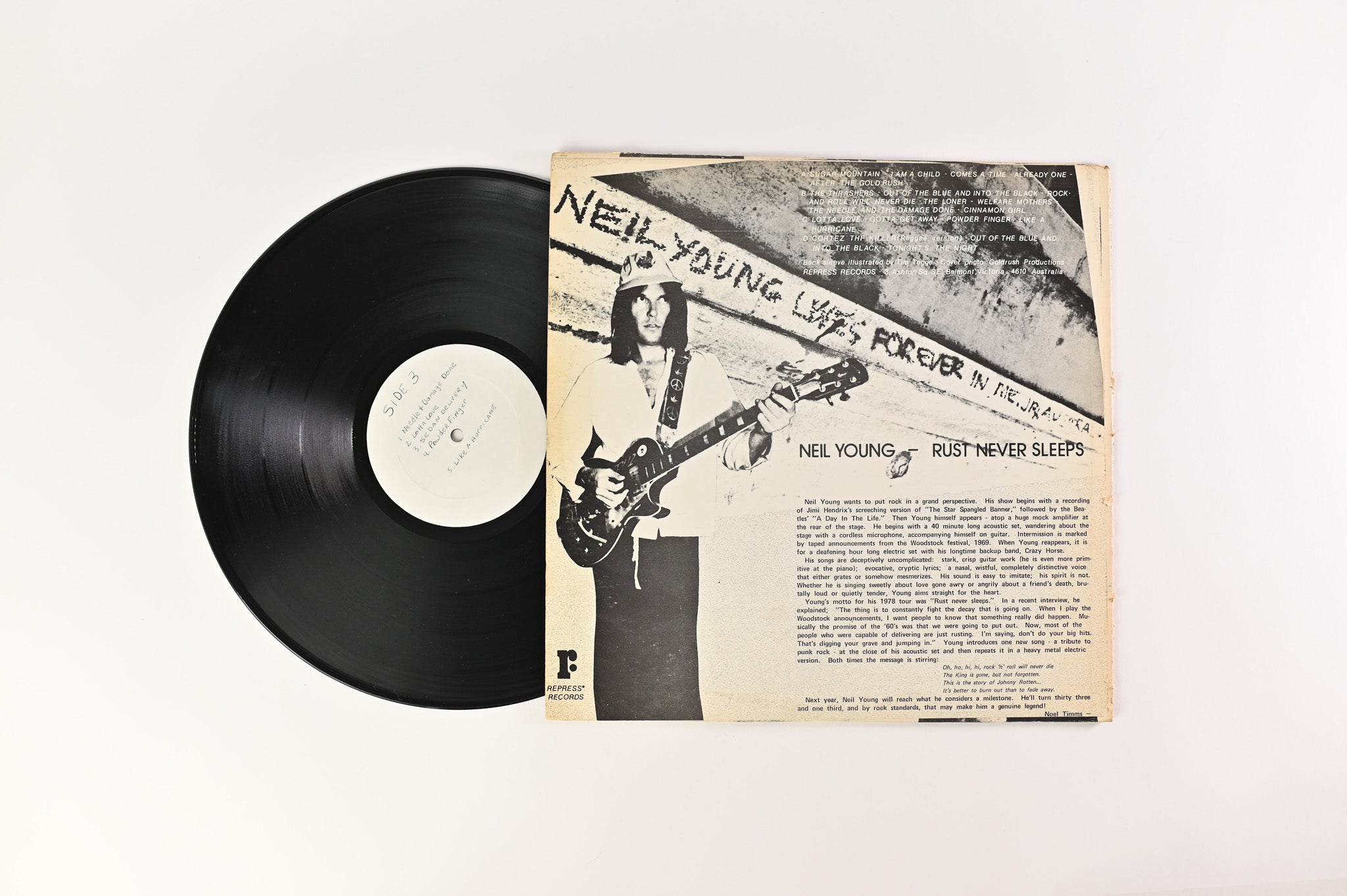 Neil Young - Rust Never Sleeps Unofficial Release on Repress Records