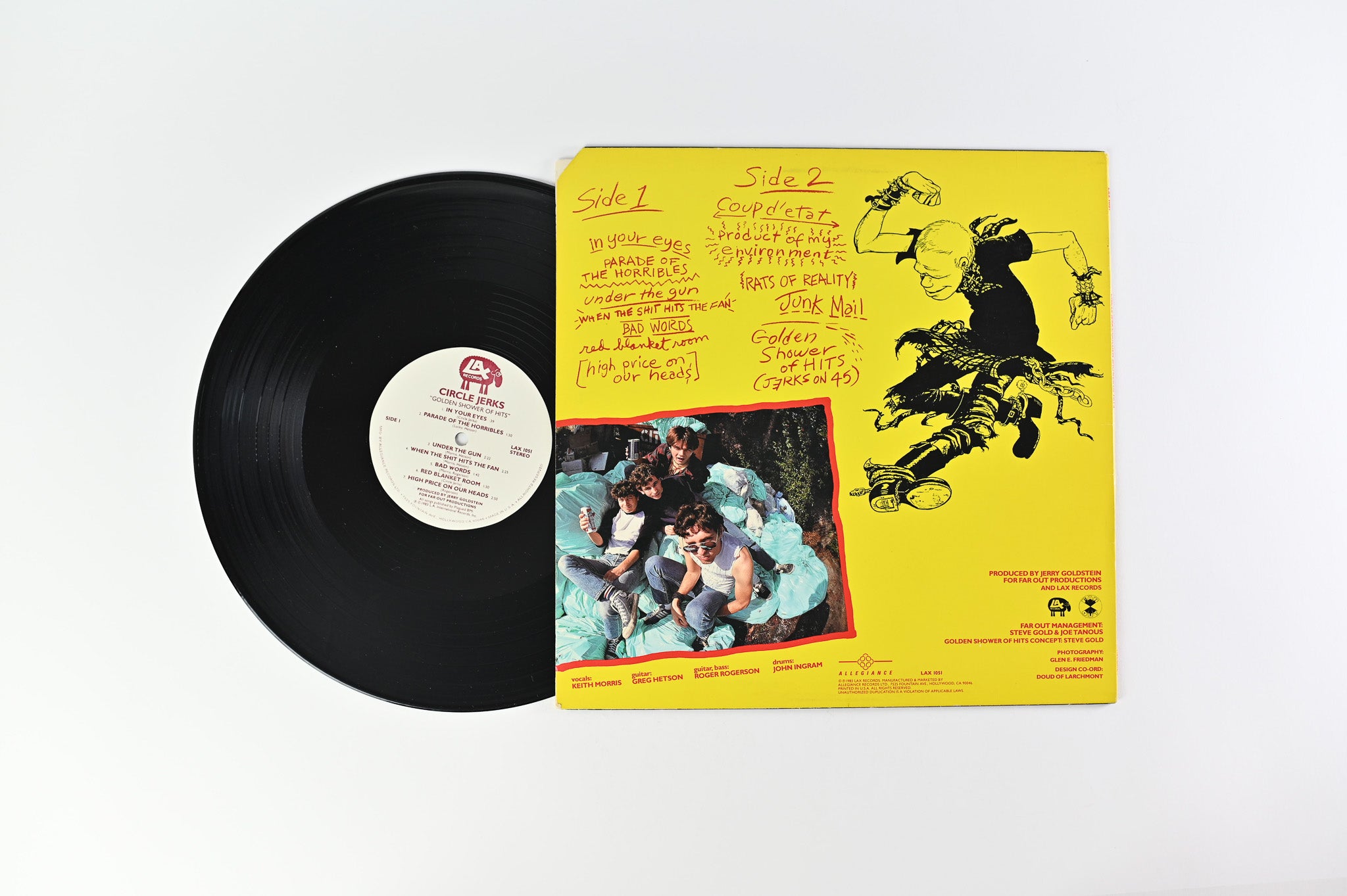 Circle Jerks - Golden Shower Of Hits on LAX Records