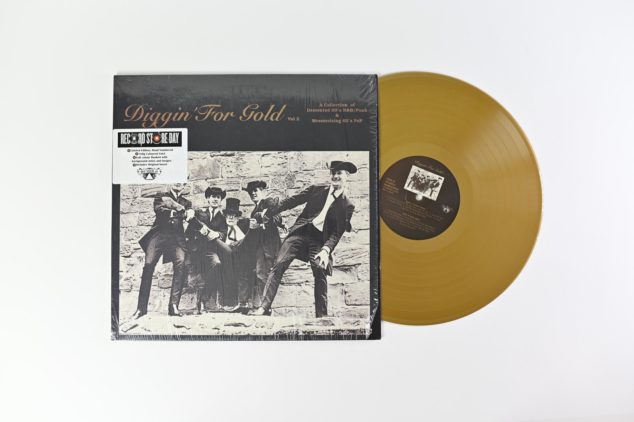 Various - Diggin' For Gold Vol. 2 on Rubble - Gold Vinyl